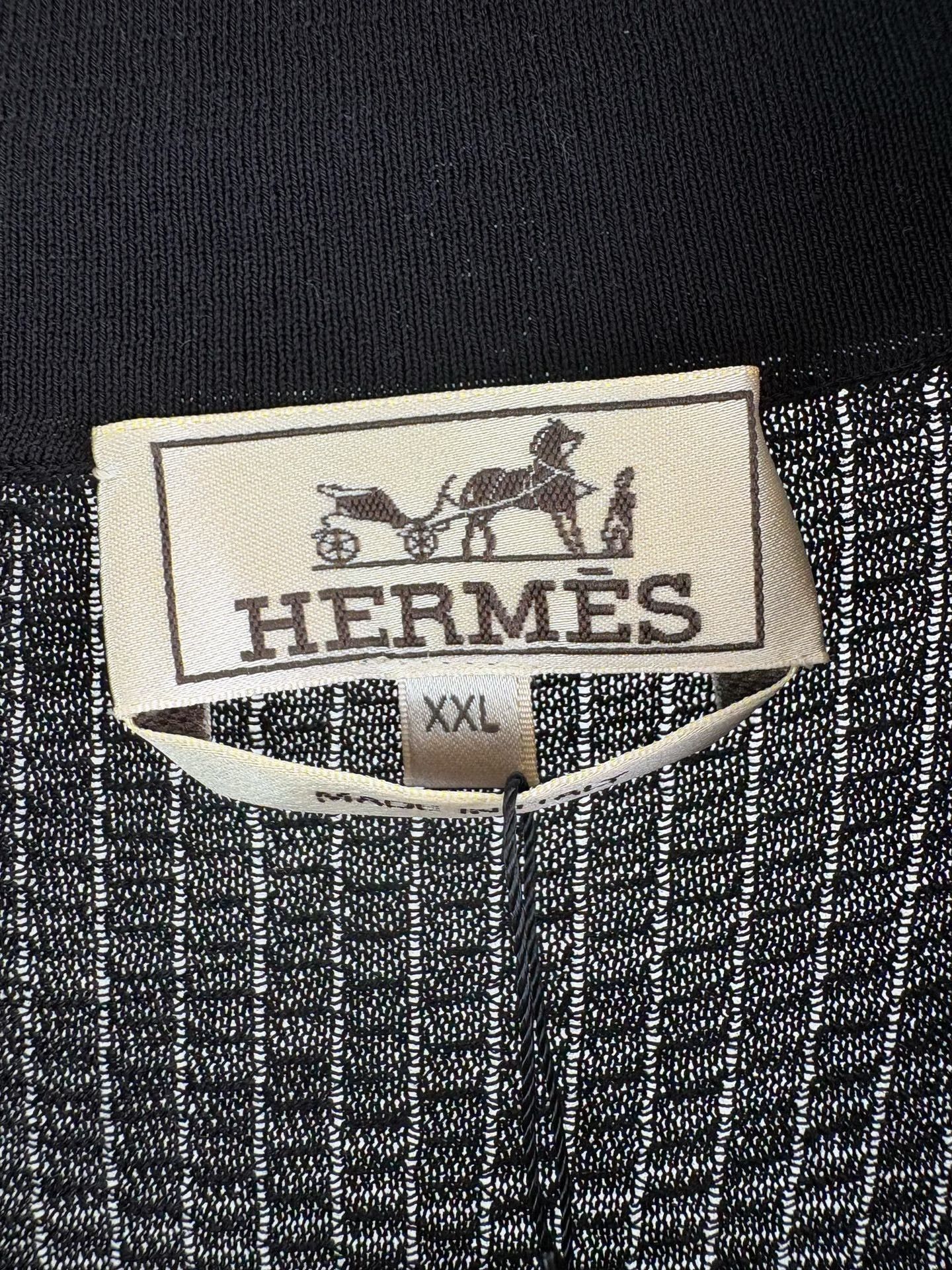 Hermes Hermes Knit Mesh Short Sleeve Polo Shirt XXL Size US XXL / EU 58 / 5 - 4 Thumbnail