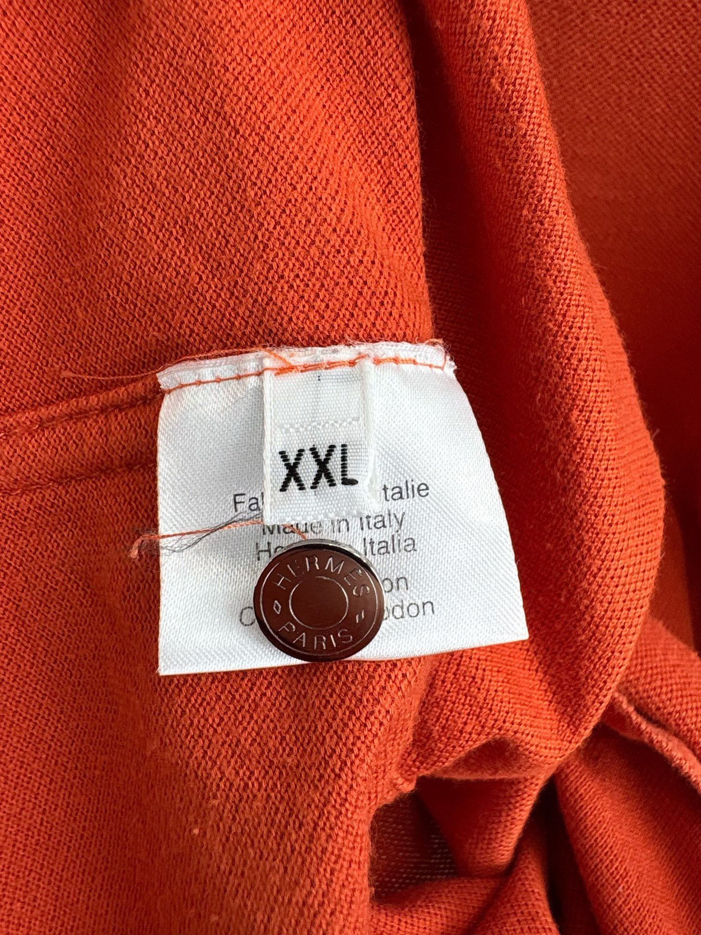 Hermes Hermes Orange Long Sleeve Polo XXL Size US XXL / EU 58 / 5 - 6 Thumbnail