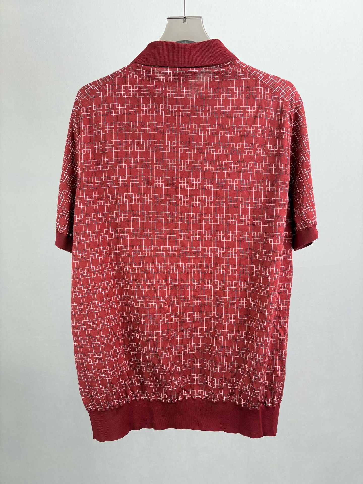 Hermes Hermes Geometric Print Cotton Polo XXL Size US XXL / EU 58 / 5 - 3 Thumbnail