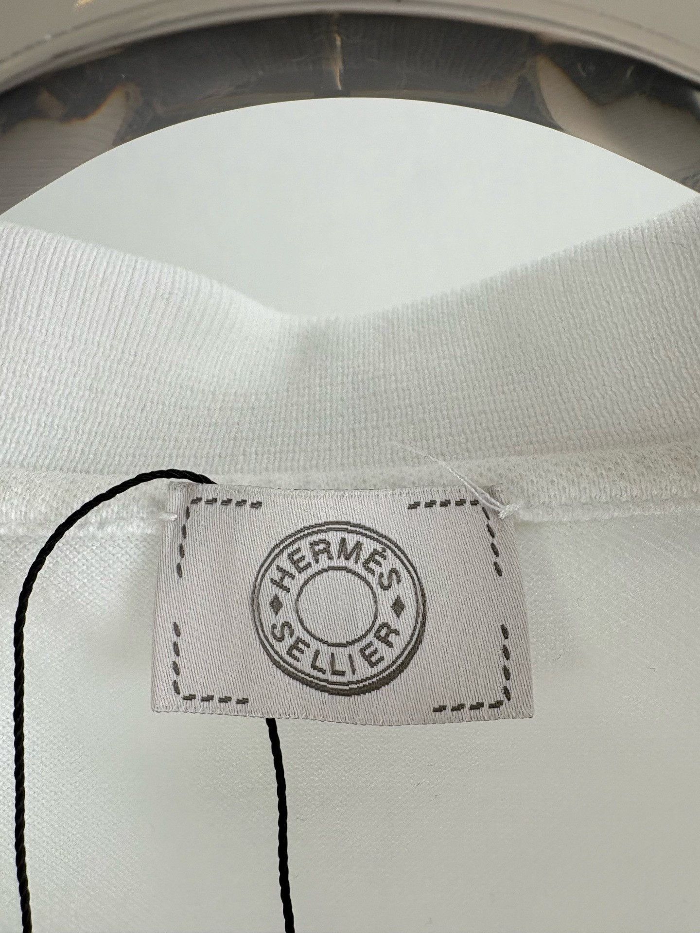 Hermes Hermes White Cotton Polo Shirt XXL Size US XXL / EU 58 / 5 - 5 Thumbnail