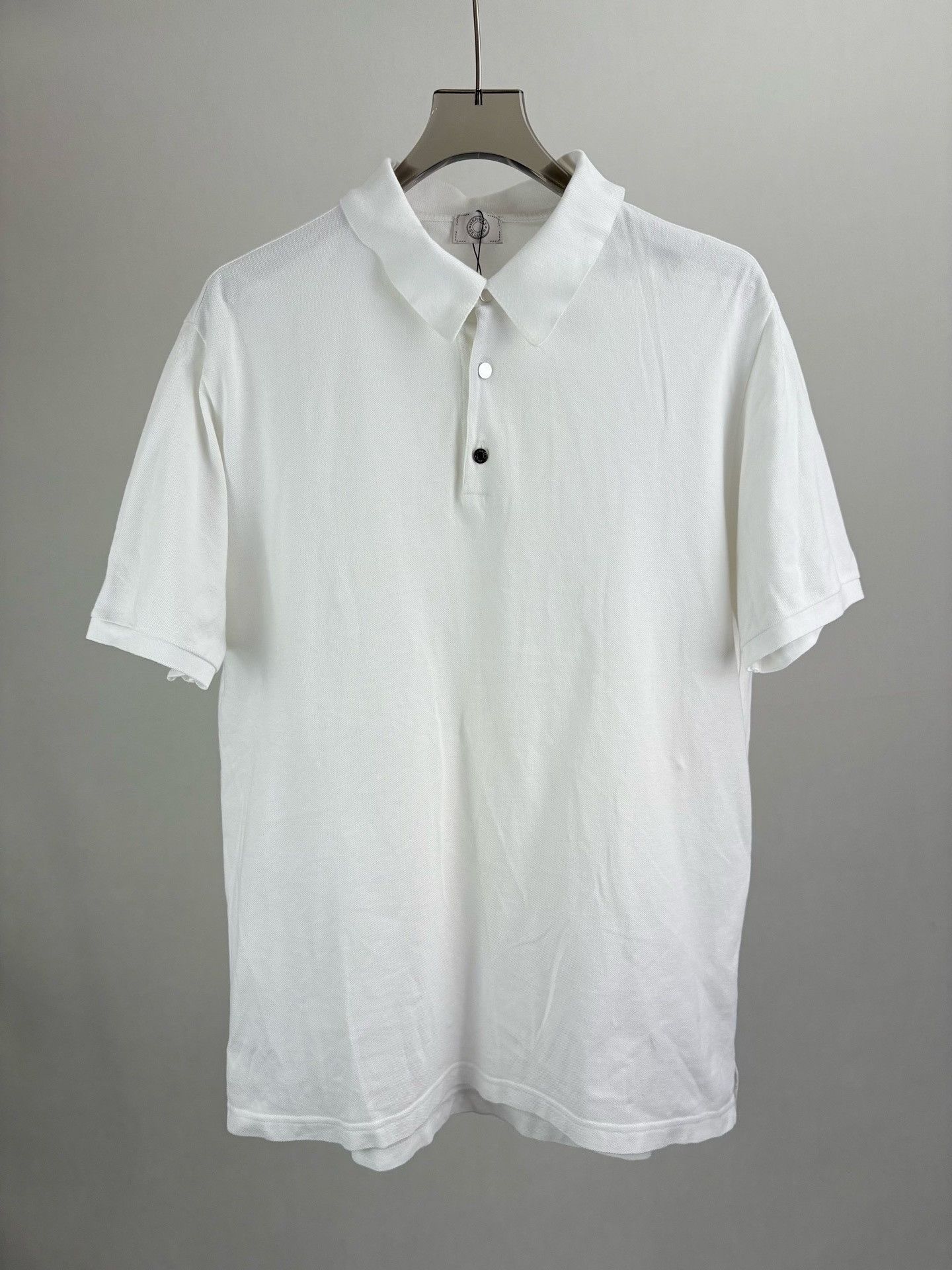 Hermes Hermes White Cotton Polo Shirt XXL Size US XXL / EU 58 / 5 - 2 Thumbnail