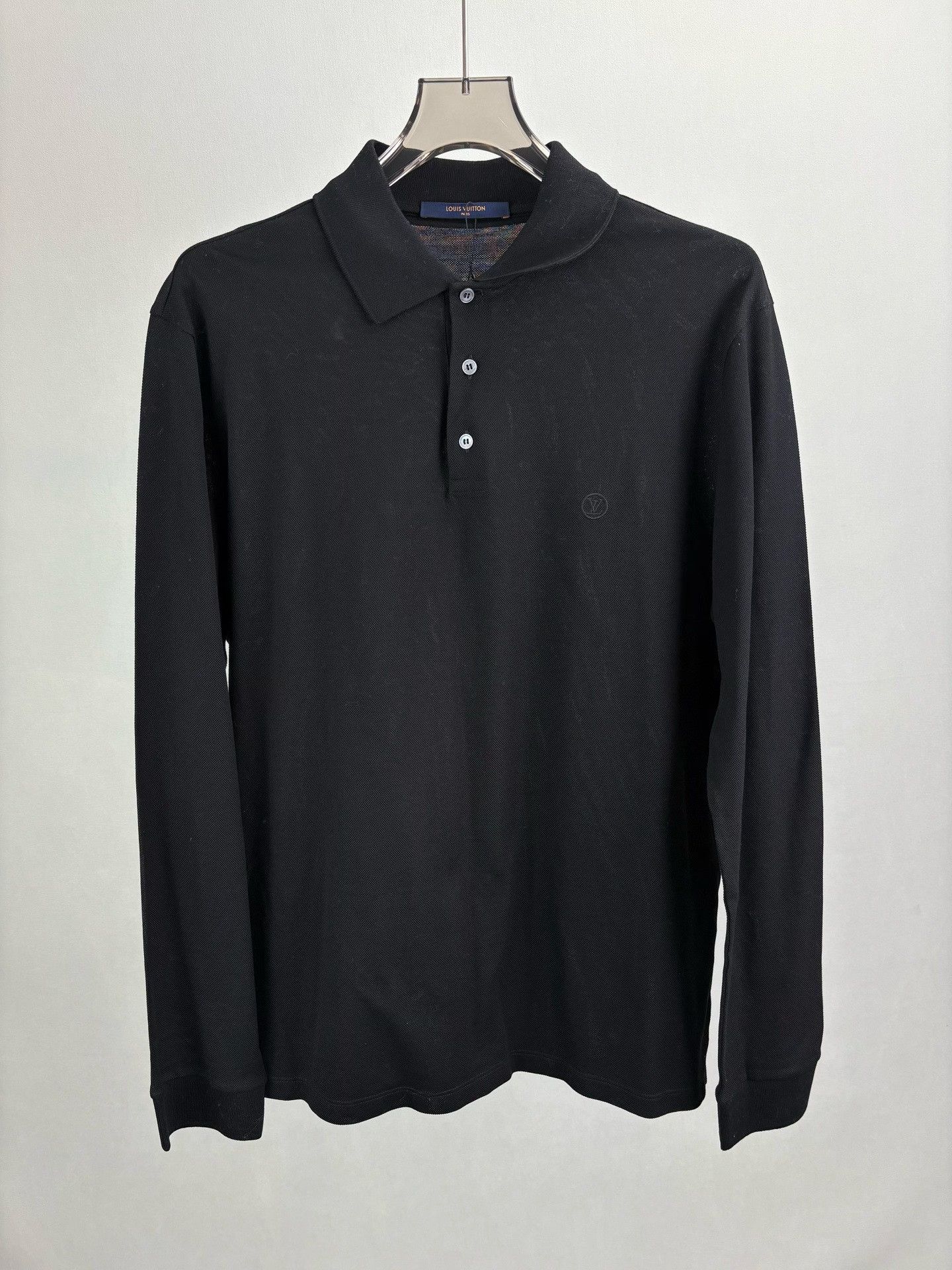 Louis Vuitton Louis Vuitton Embroidered Logo Long Sleeve Polo XL Size US XL / EU 56 / 4 - 2 Thumbnail