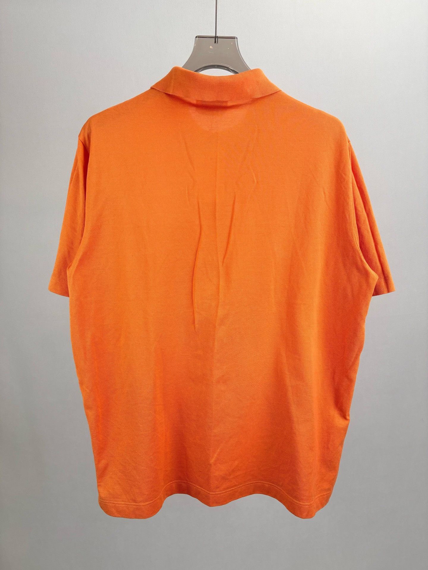 Hermes Hermes Orange Embroidered Logo Polo XXXL Size US XXL / EU 58 / 5 - 3 Thumbnail