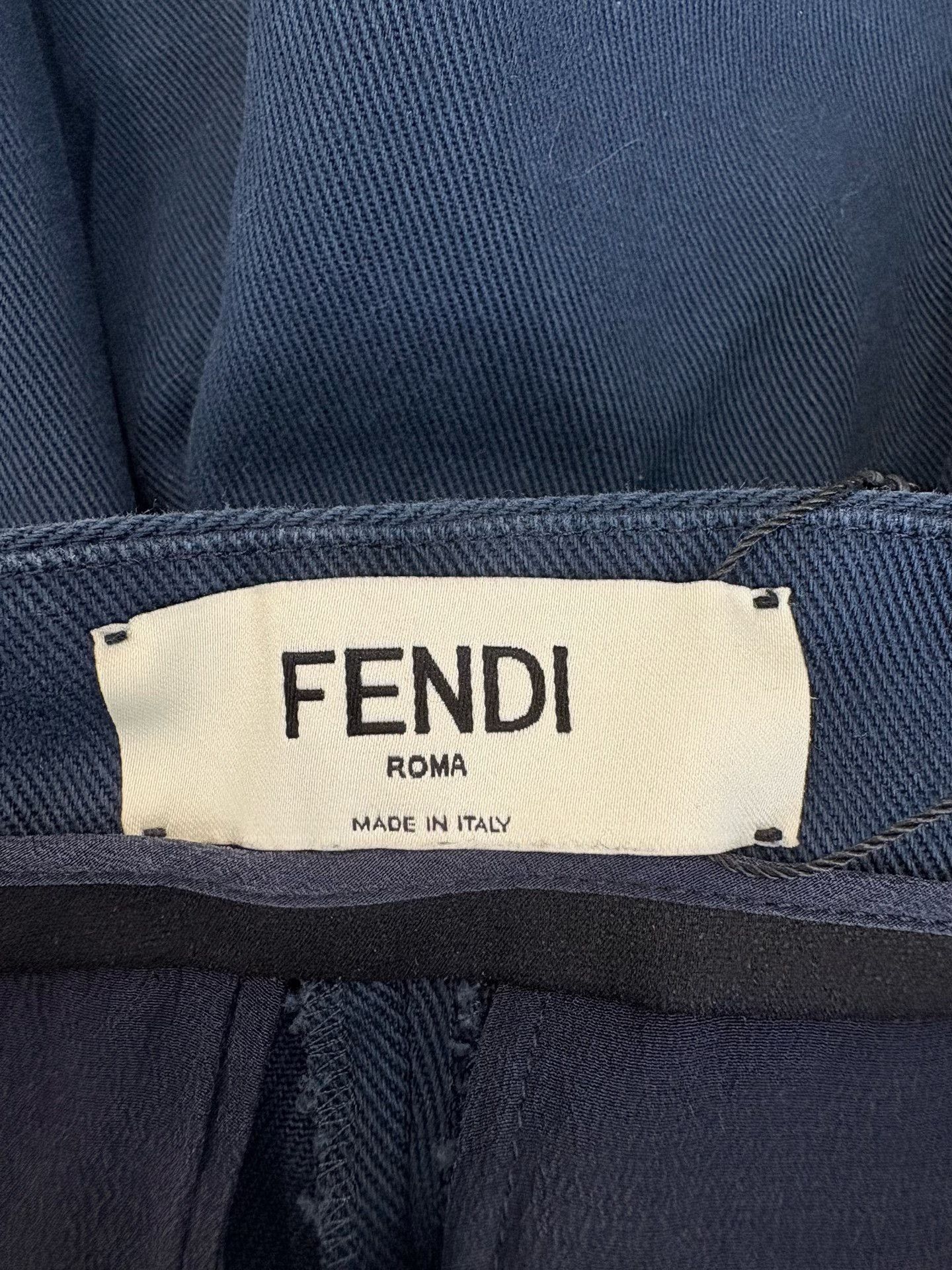 Fendi Fendi Navy Blue Cargo Shorts IT 38 Size 26" / US 2 / IT 38 - 4 Thumbnail