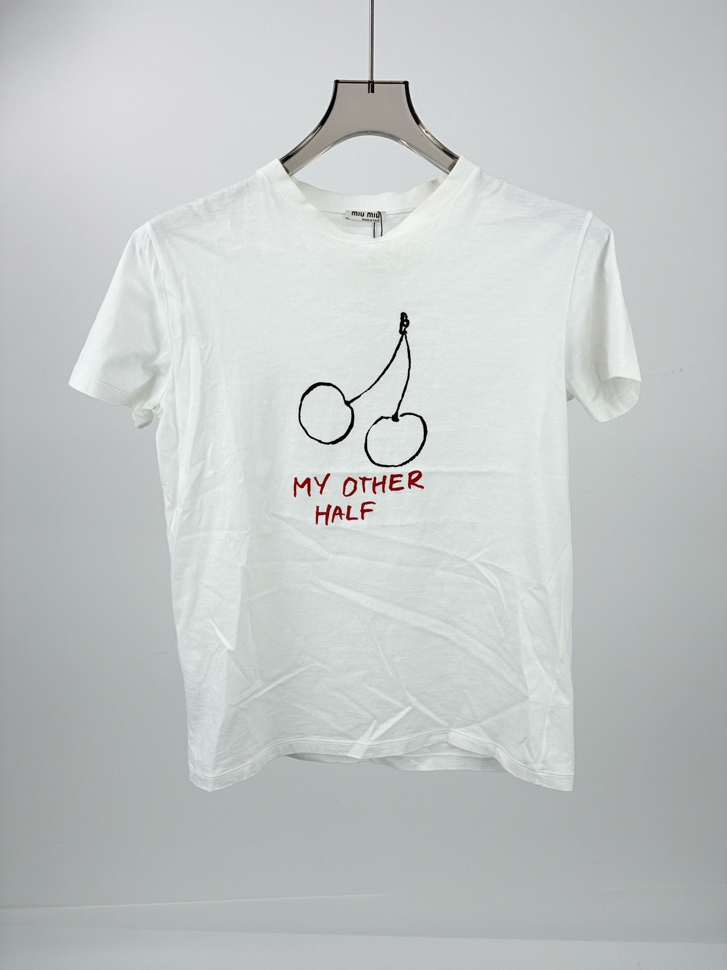 Miu Miu Miu Miu Cherry Print T-Shirt S Size S / US 4 / IT 40 - 2 Thumbnail
