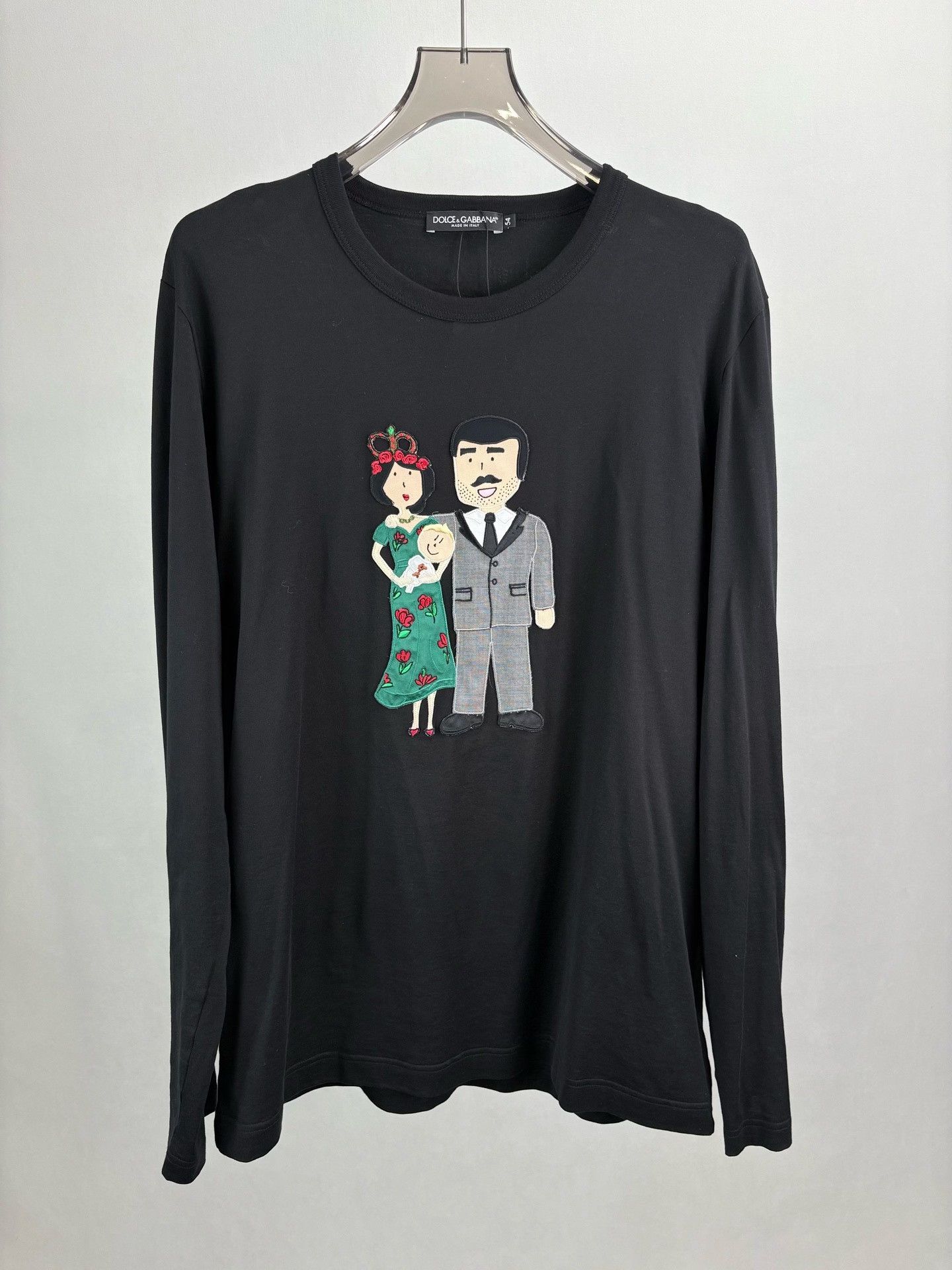 Dolce & Gabbana Dolce & Gabbana #dgfamily Patch Long Sleeve T-Shirt 54 Size US L / EU 52-54 / 3 - 2 Thumbnail