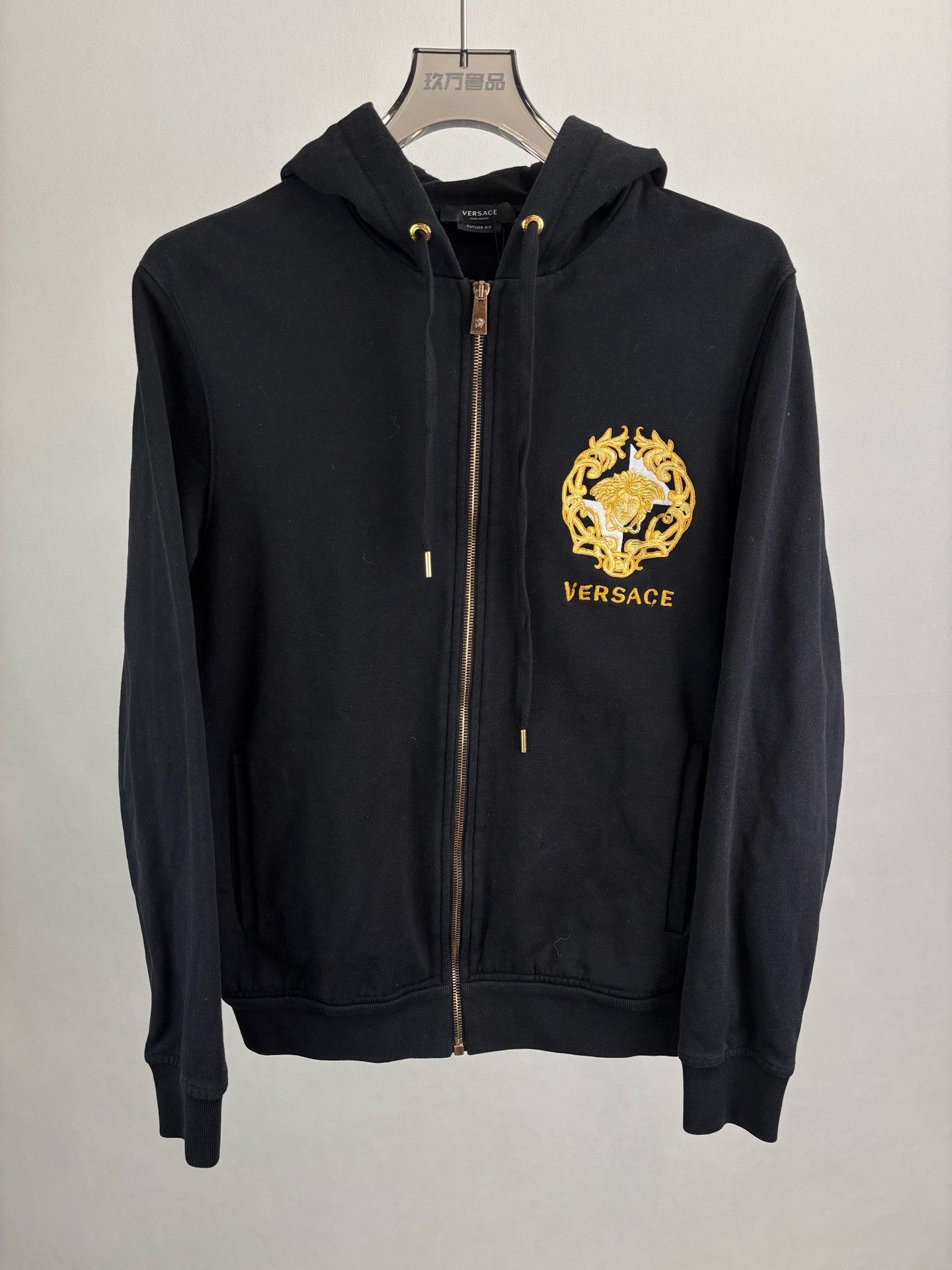 Versace Versace Medusa Gold Embroidery Zip Hoodie Size S Size US S / EU 44-46 / 1 - 2 Thumbnail