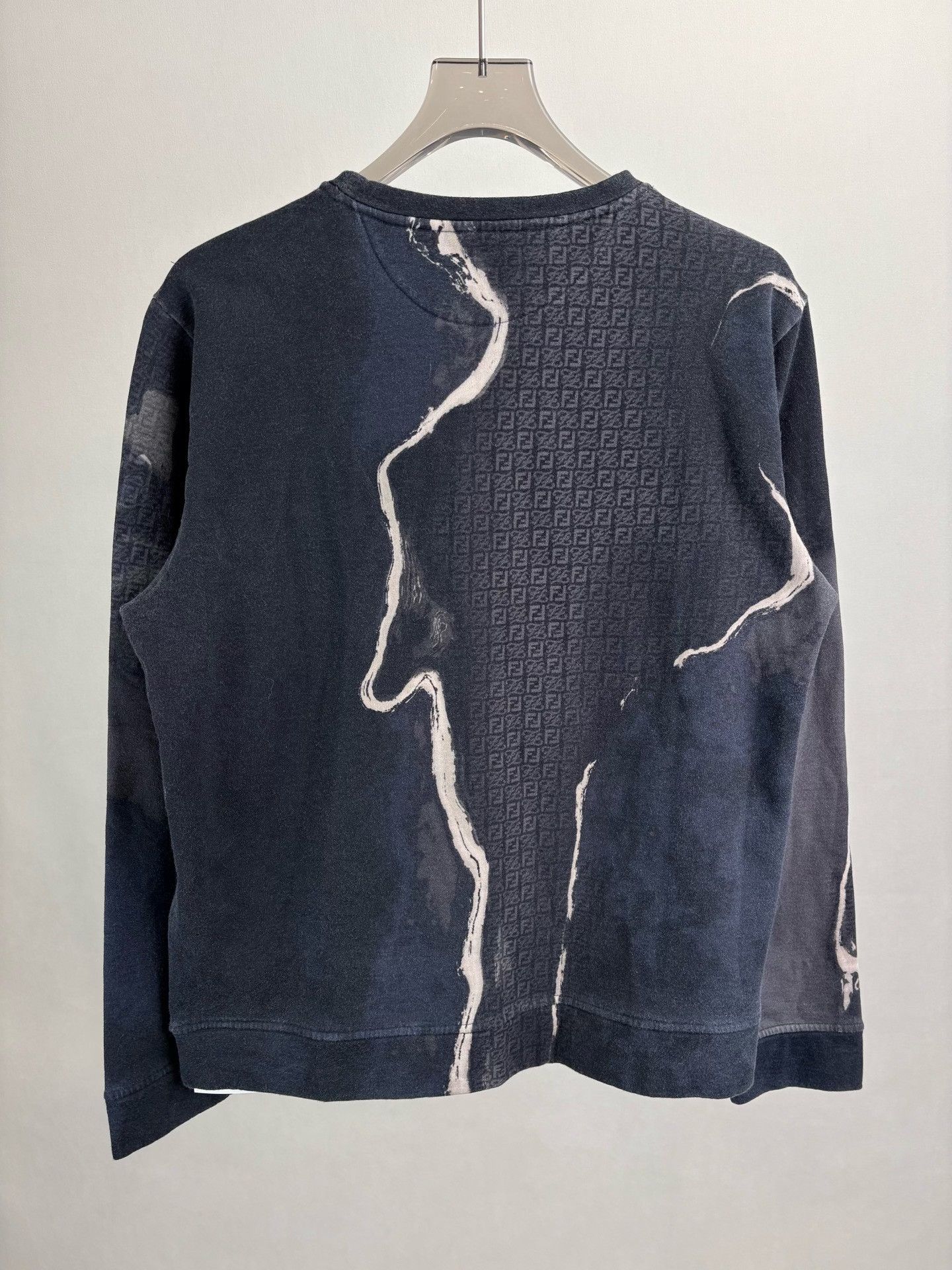 Fendi Fendi Marble Print FF Monogram Sweatshirt XL Size US XL / EU 56 / 4 - 3 Thumbnail