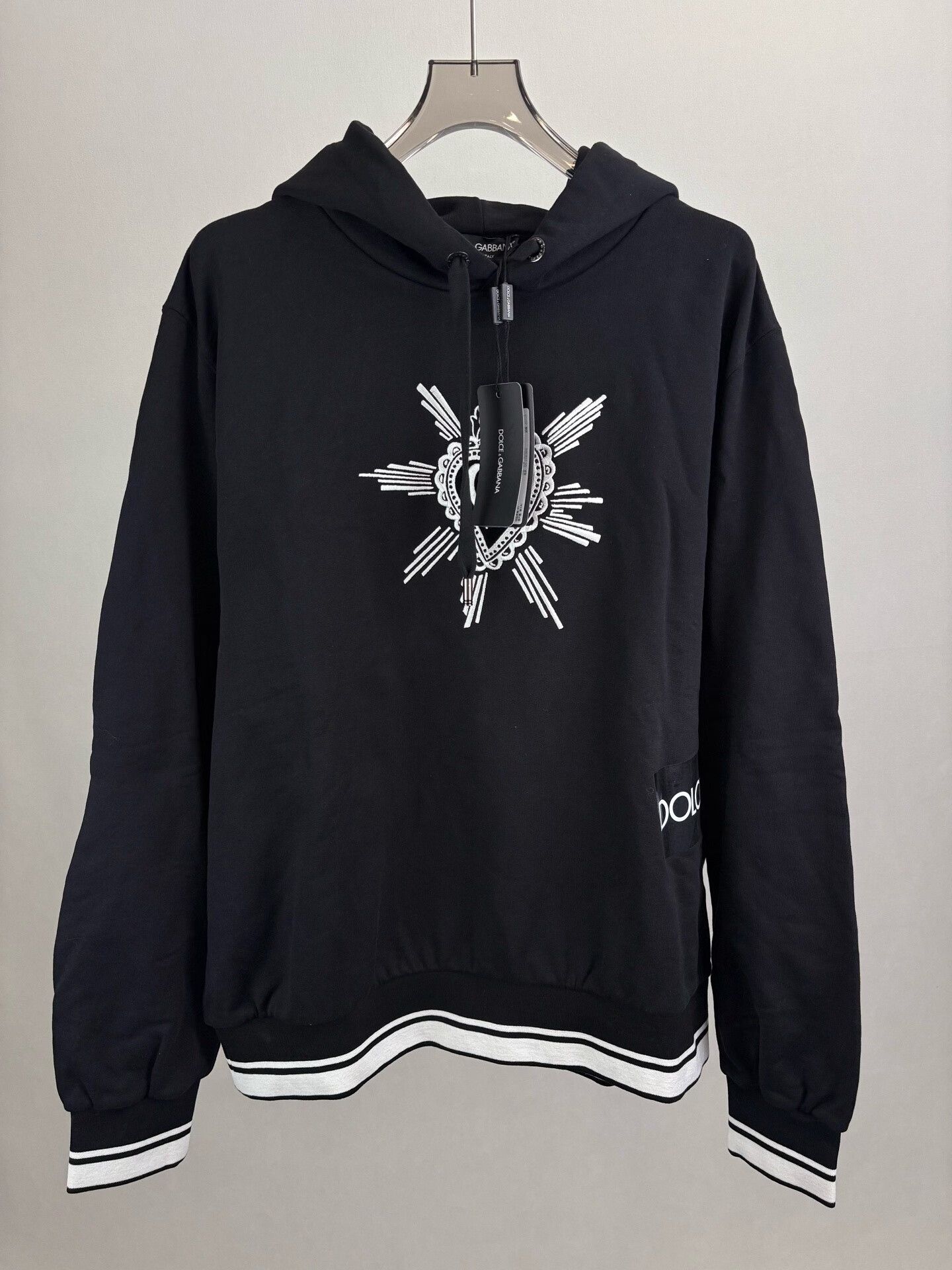 Dolce & Gabbana Dolce & Gabbana Embroidered Heart Hoodie Size 58 Size US XXL / EU 58 / 5 - 2 Thumbnail