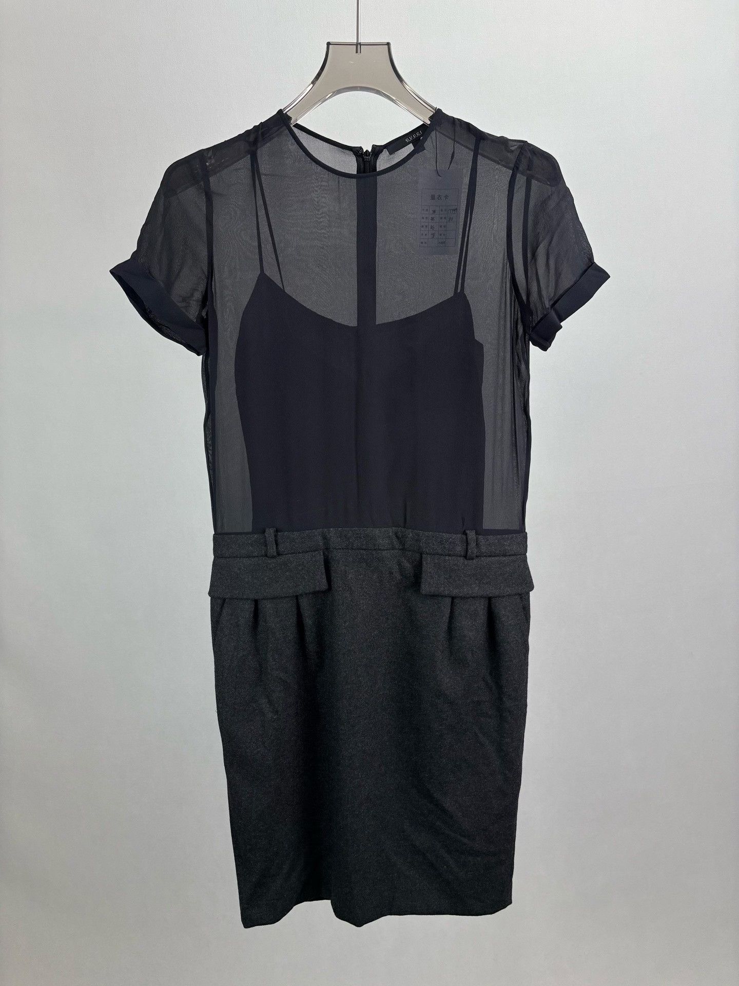 Gucci Gucci Silk Mixed Material Midi Dress IT 38 Size XS / US 0-2 / IT 36-38 - 2 Thumbnail