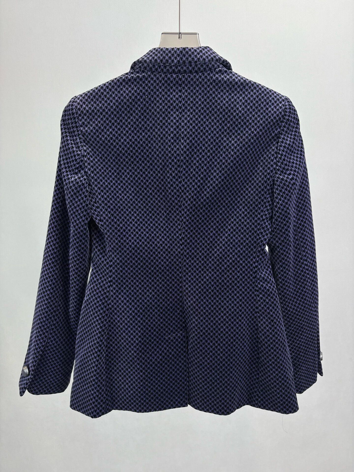 Emporio Armani Emporio Armani Houndstooth Velvet Blazer IT 40 Size S / US 4 / IT 40 - 3 Thumbnail