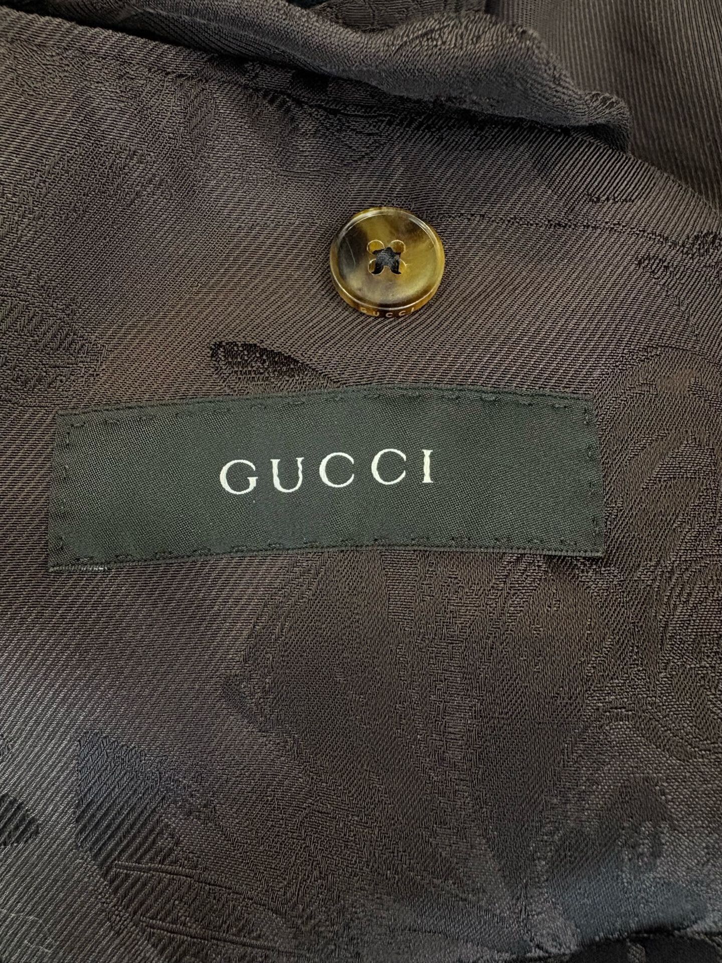 Gucci Gucci Floral Velvet Double-Breasted Blazer Size 40R Size 40R - 5 Thumbnail