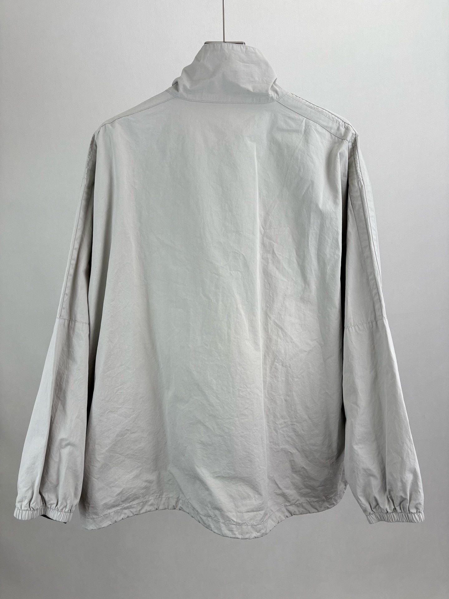 Balenciaga Balenciaga Grey Paneled Logo Windbreaker Jacket US S Size US S / EU 44-46 / 1 - 3 Thumbnail