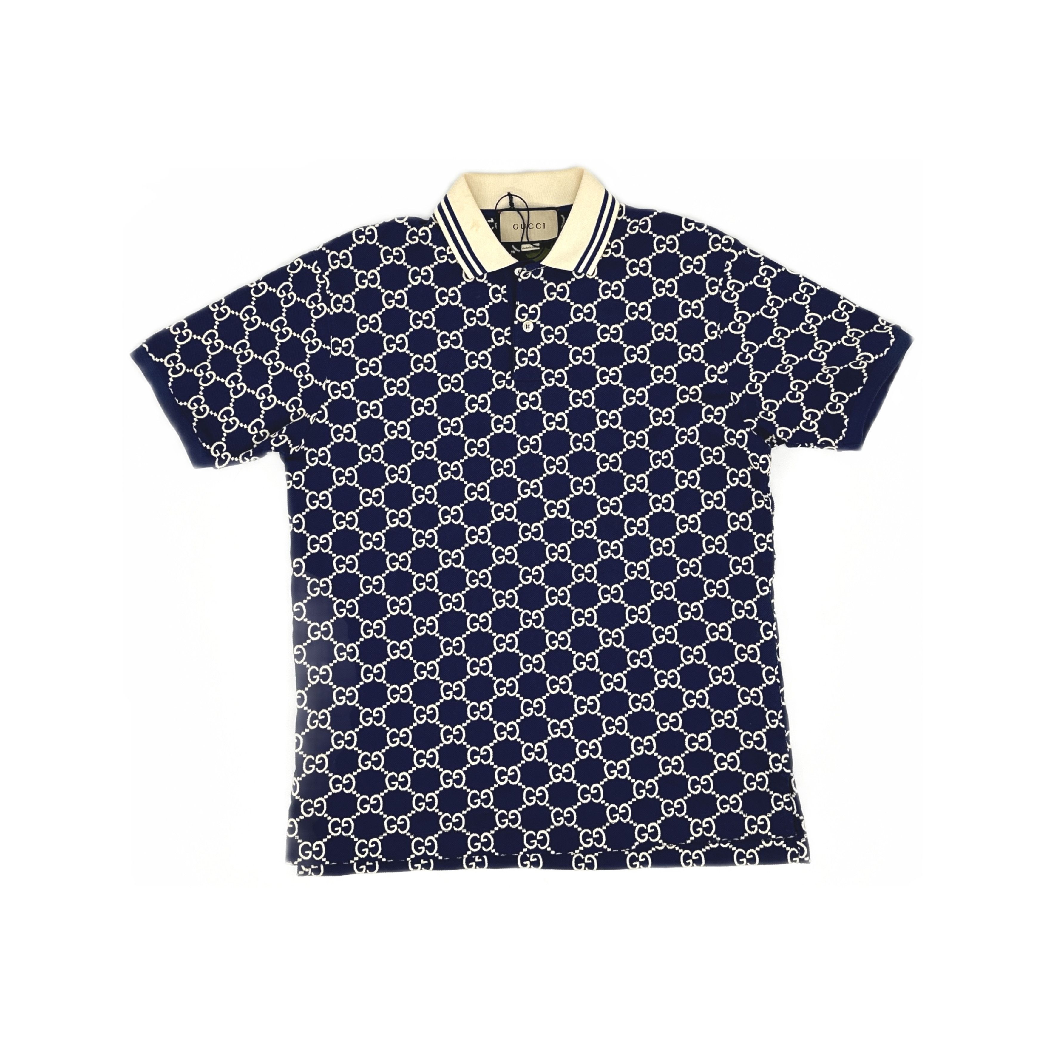 Gucci Gucci Monogram GG Print Polo Shirt S Size US S / EU 44-46 / 1 - 2 Thumbnail