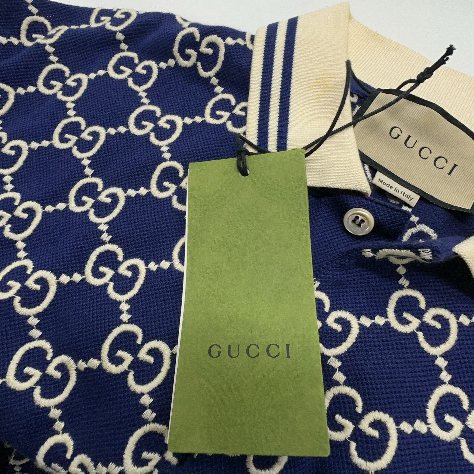 Gucci Gucci Monogram GG Print Polo Shirt S Size US S / EU 44-46 / 1 - 5 Thumbnail