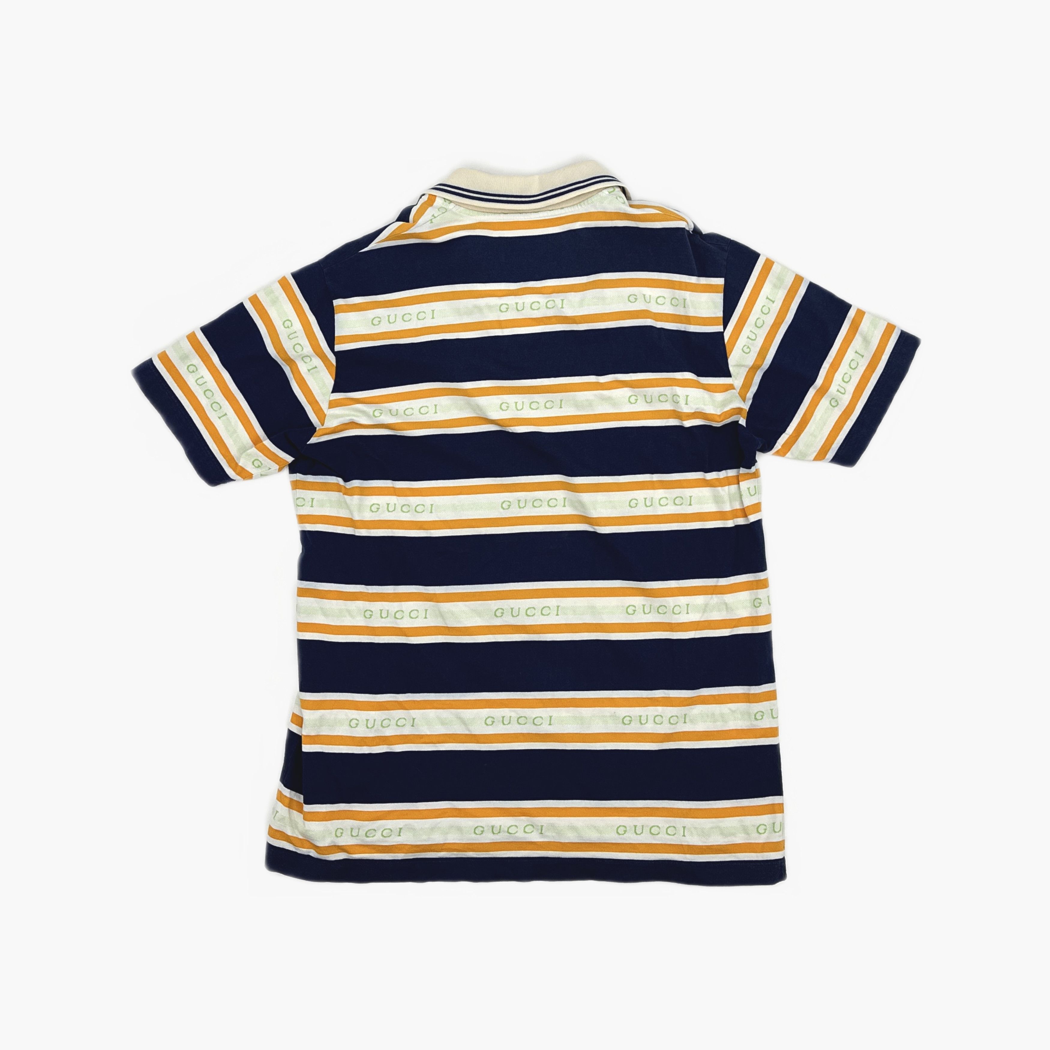 Gucci Gucci Striped Logo Jacquard Polo Shirt XL Size US XL / EU 56 / 4 - 3 Thumbnail