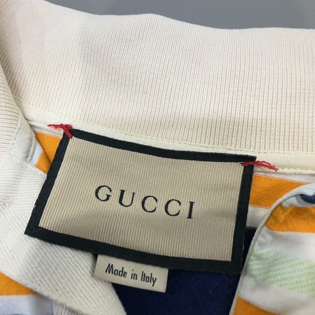 Gucci Gucci Striped Logo Jacquard Polo Shirt XL Size US XL / EU 56 / 4 - 4 Thumbnail