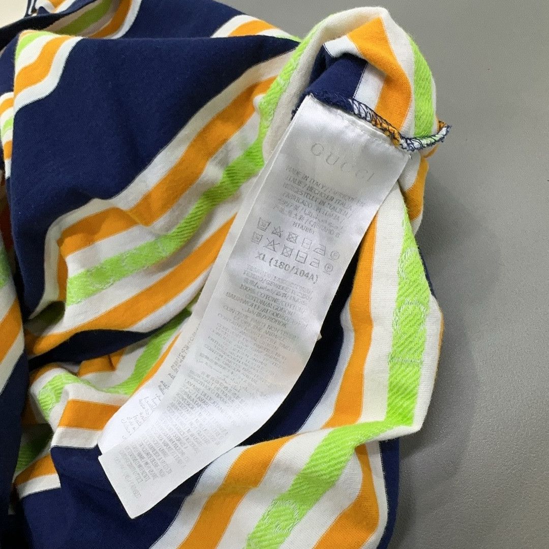 Gucci Gucci Striped Logo Jacquard Polo Shirt XL Size US XL / EU 56 / 4 - 5 Thumbnail