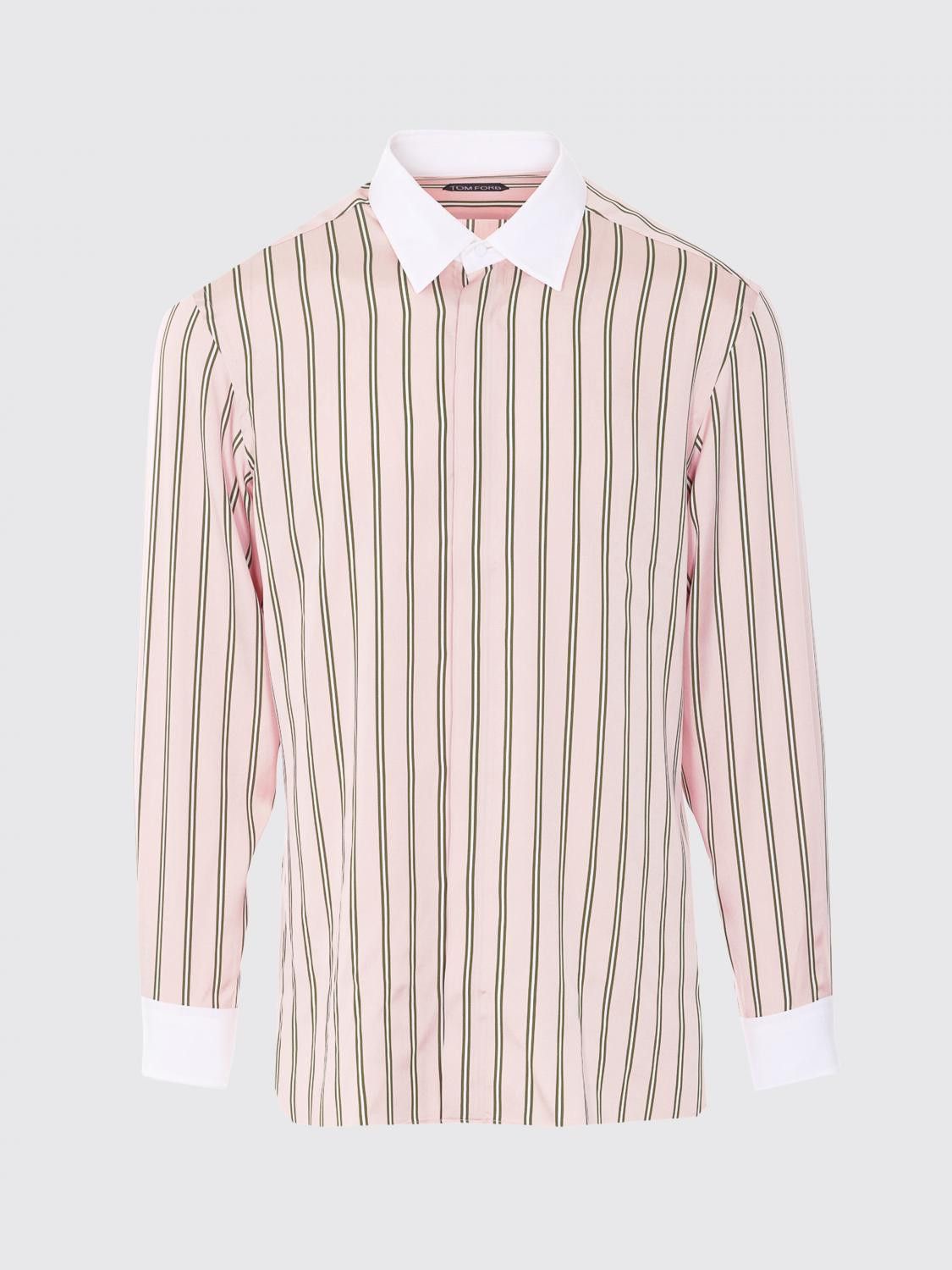 Tom Ford Tom Ford Shirt Men Pink Size US M / EU 48-50 / 2 - 2 Thumbnail