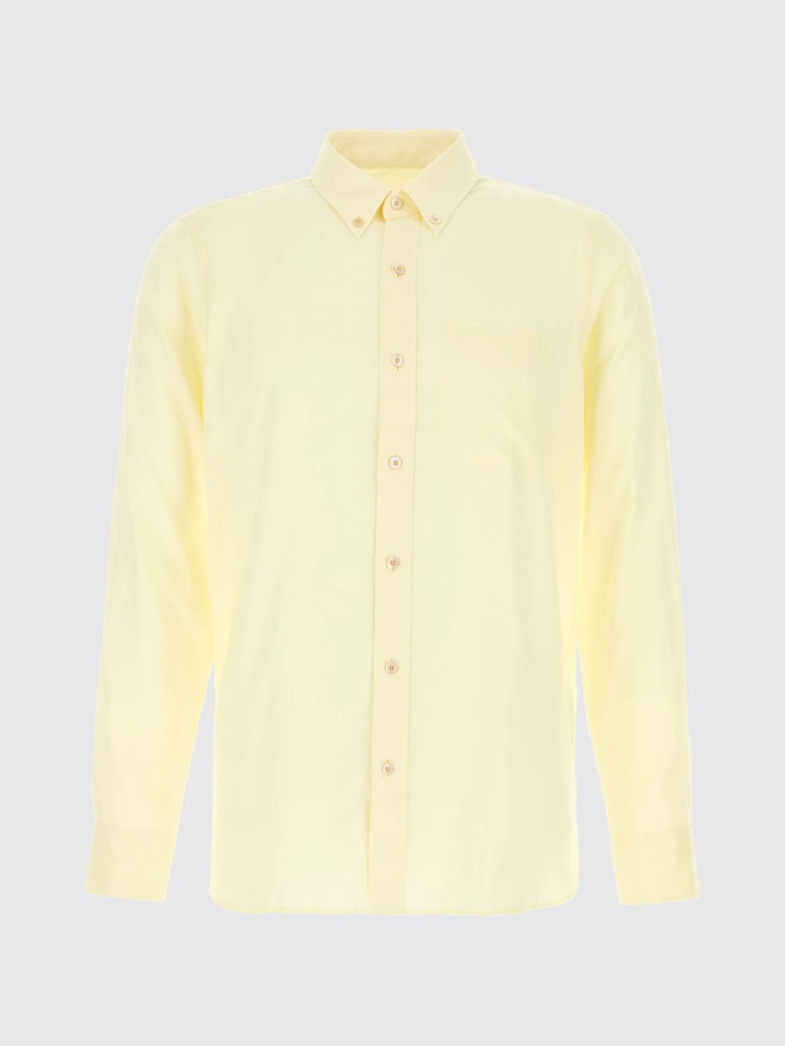 Tom Ford Tom Ford Shirt Men Yellow Size US M / EU 48-50 / 2 - 2 Thumbnail