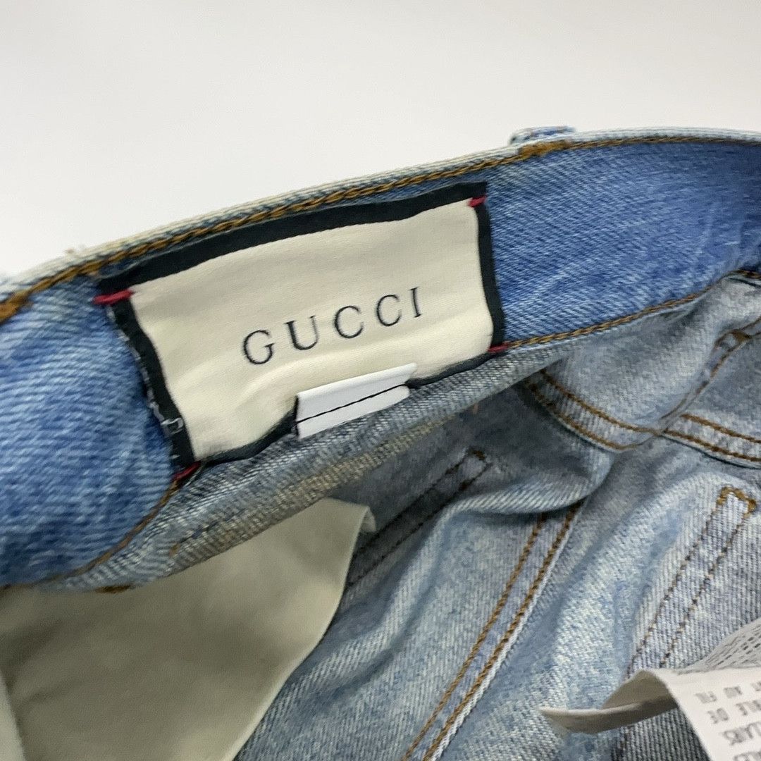 Gucci Gucci Embroidered Patch Denim Jeans 30 Size US 30 / EU 46 - 7 Thumbnail