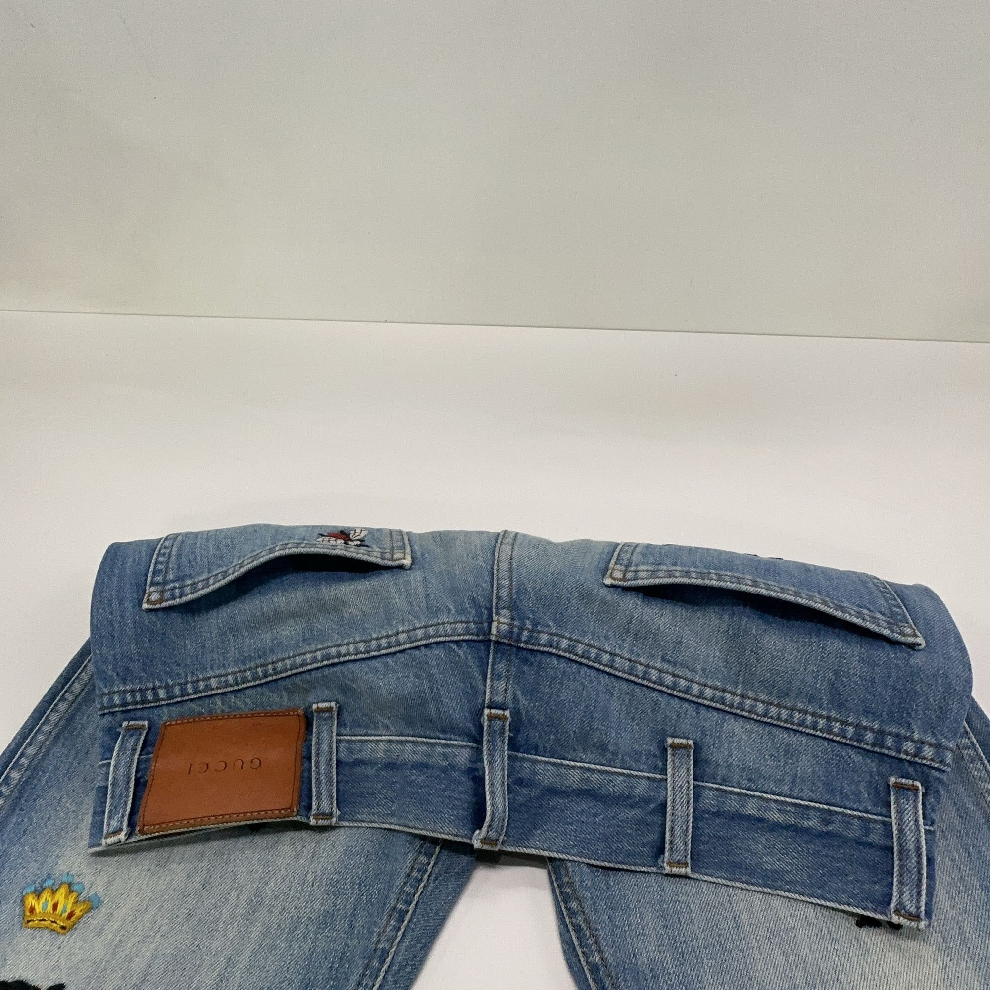 Gucci Gucci Embroidered Patch Denim Jeans 30 Size US 30 / EU 46 - 8 Thumbnail