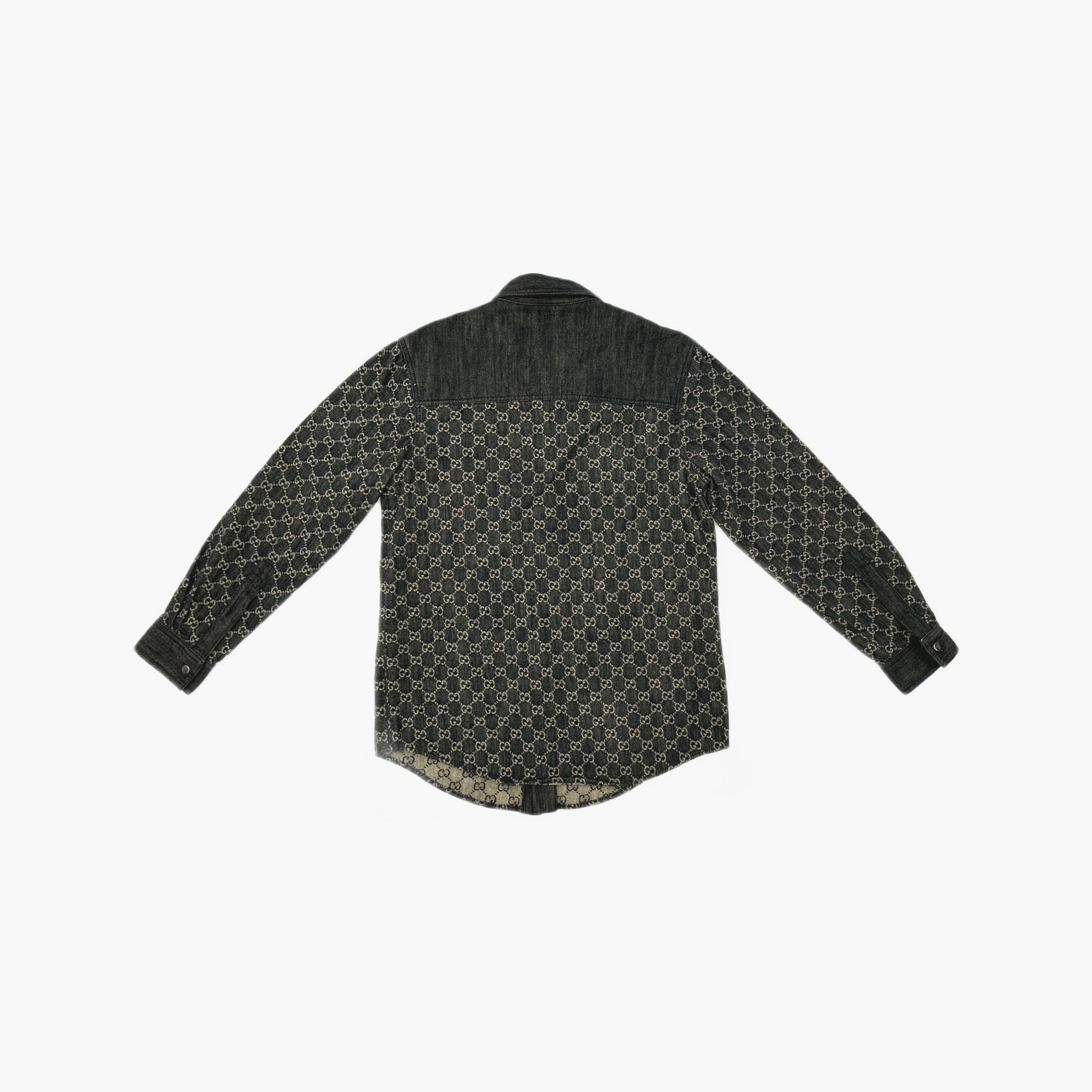 Gucci Gucci GG Monogram Jacquard Denim Shirt Size 46 Size US S / EU 44-46 / 1 - 3 Thumbnail