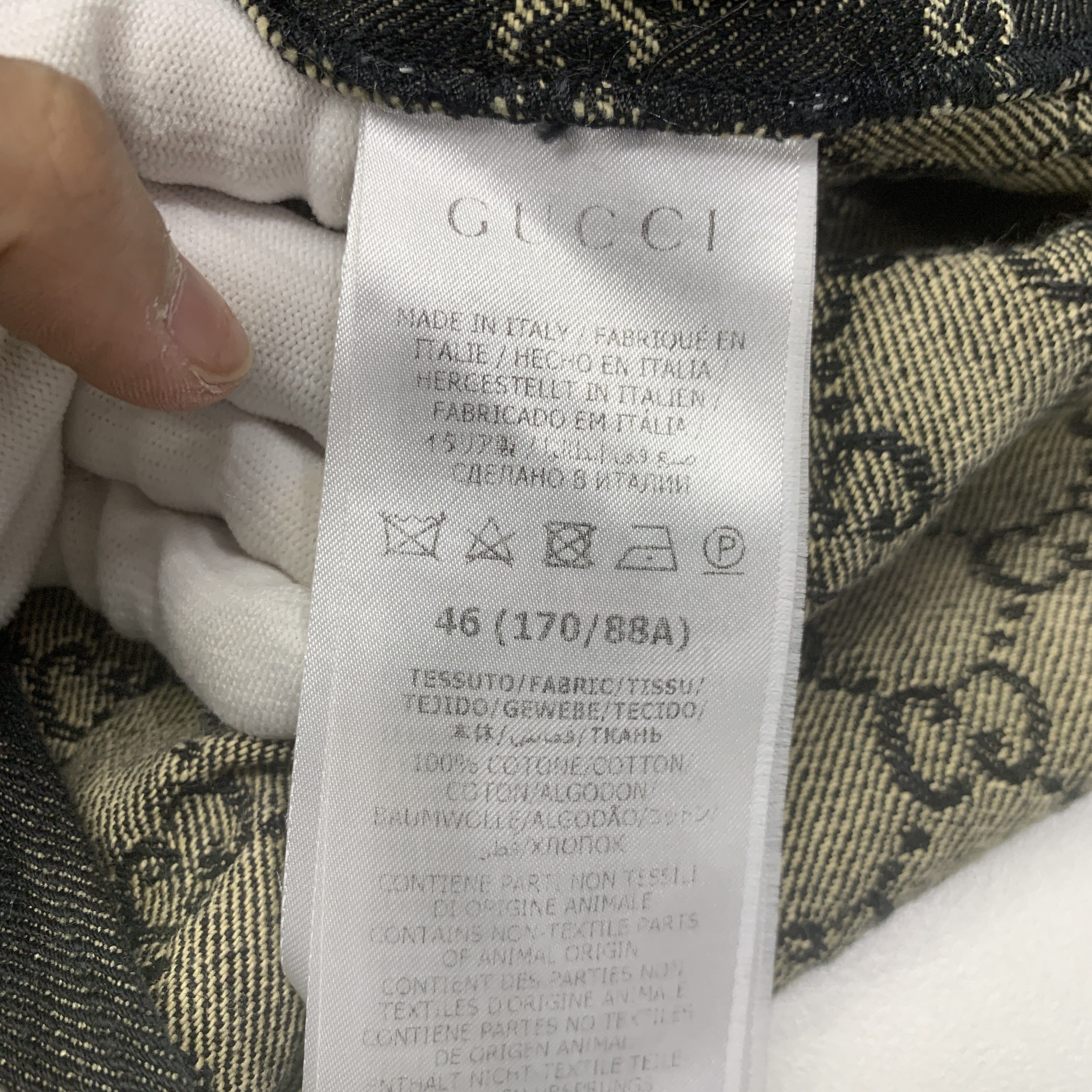 Gucci Gucci GG Monogram Jacquard Denim Shirt Size 46 Size US S / EU 44-46 / 1 - 6 Thumbnail