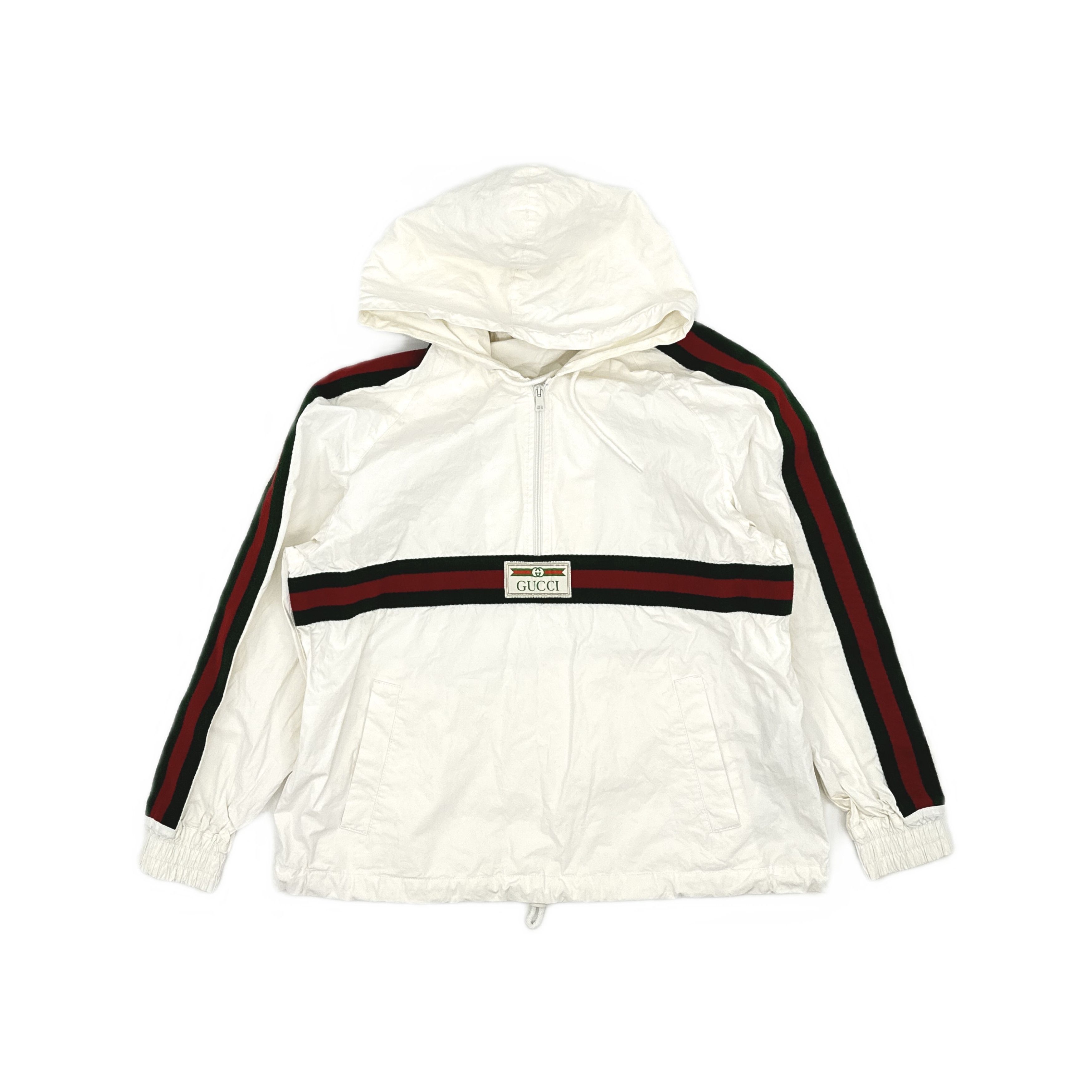 Gucci Gucci Web Stripe Logo Half-Zip Anorak Size 44 Size US S / EU 44-46 / 1 - 2 Thumbnail