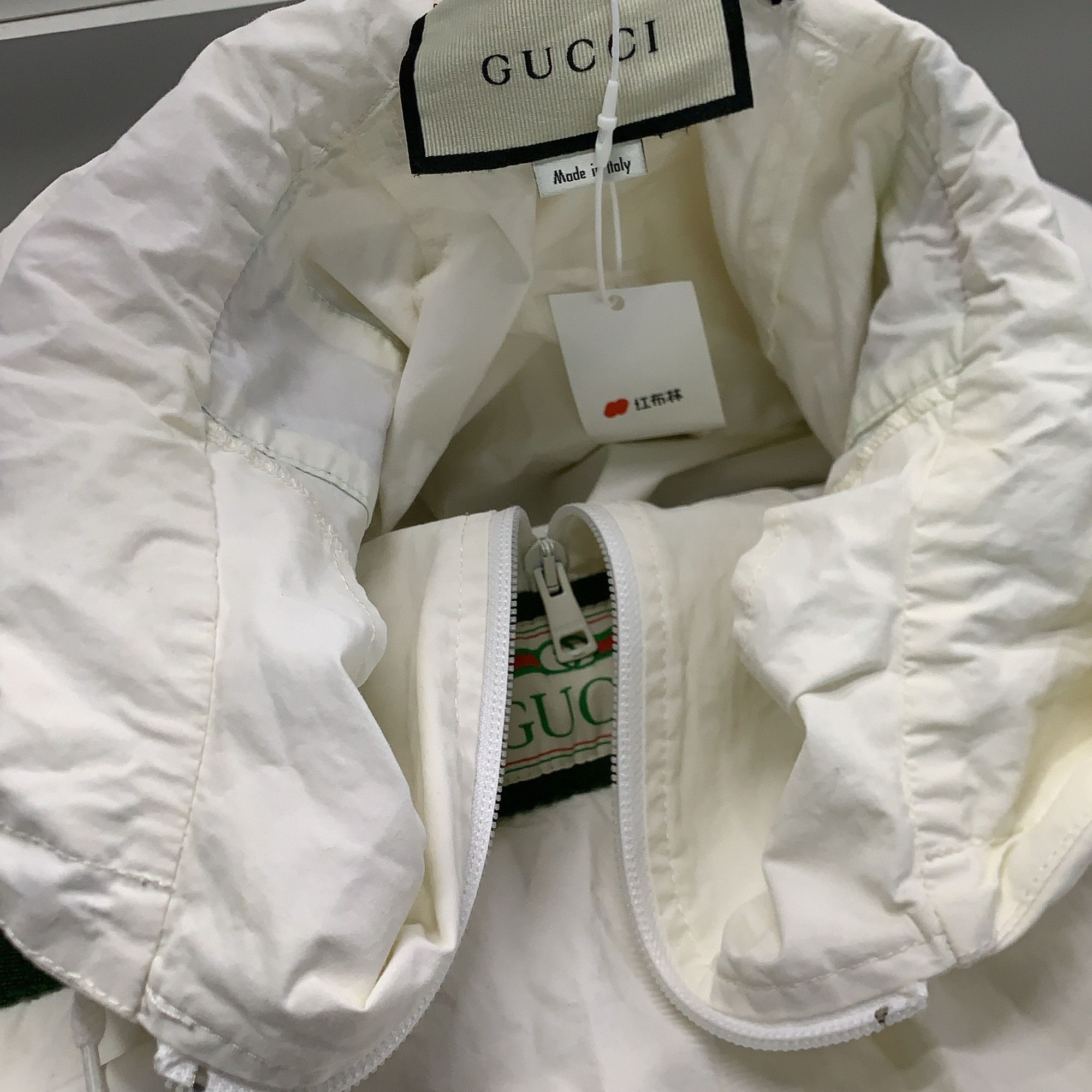 Gucci Gucci Web Stripe Logo Half-Zip Anorak Size 44 Size US S / EU 44-46 / 1 - 8 Thumbnail
