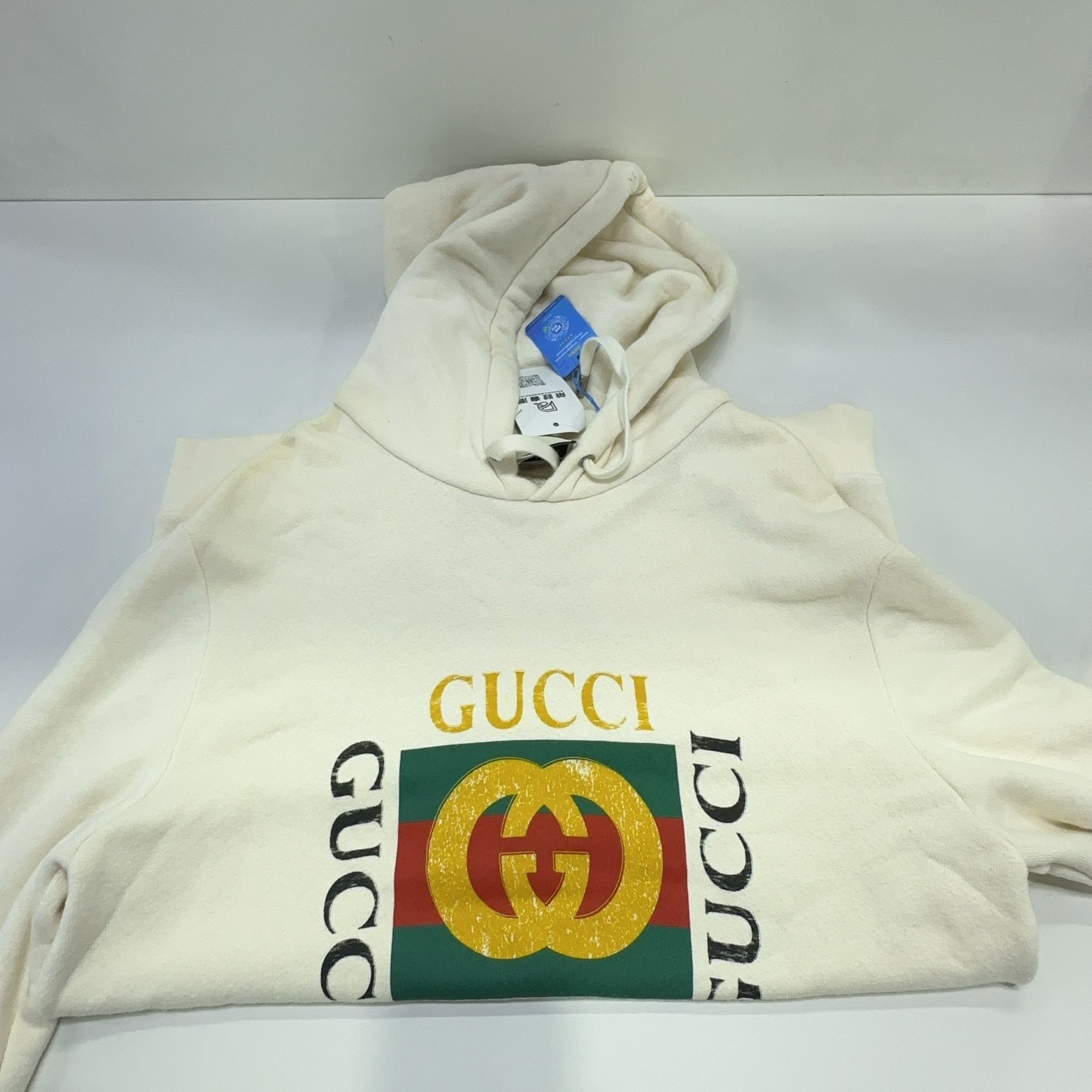 Gucci Gucci Vintage Logo Print Hoodie Size M Size US M / EU 48-50 / 2 - 14 Thumbnail
