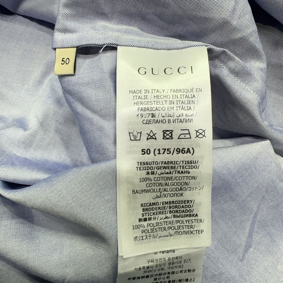 Gucci Gucci x Adidas Embroidered Short Sleeve Shirt 50 Size US M / EU 48-50 / 2 - 6 Thumbnail
