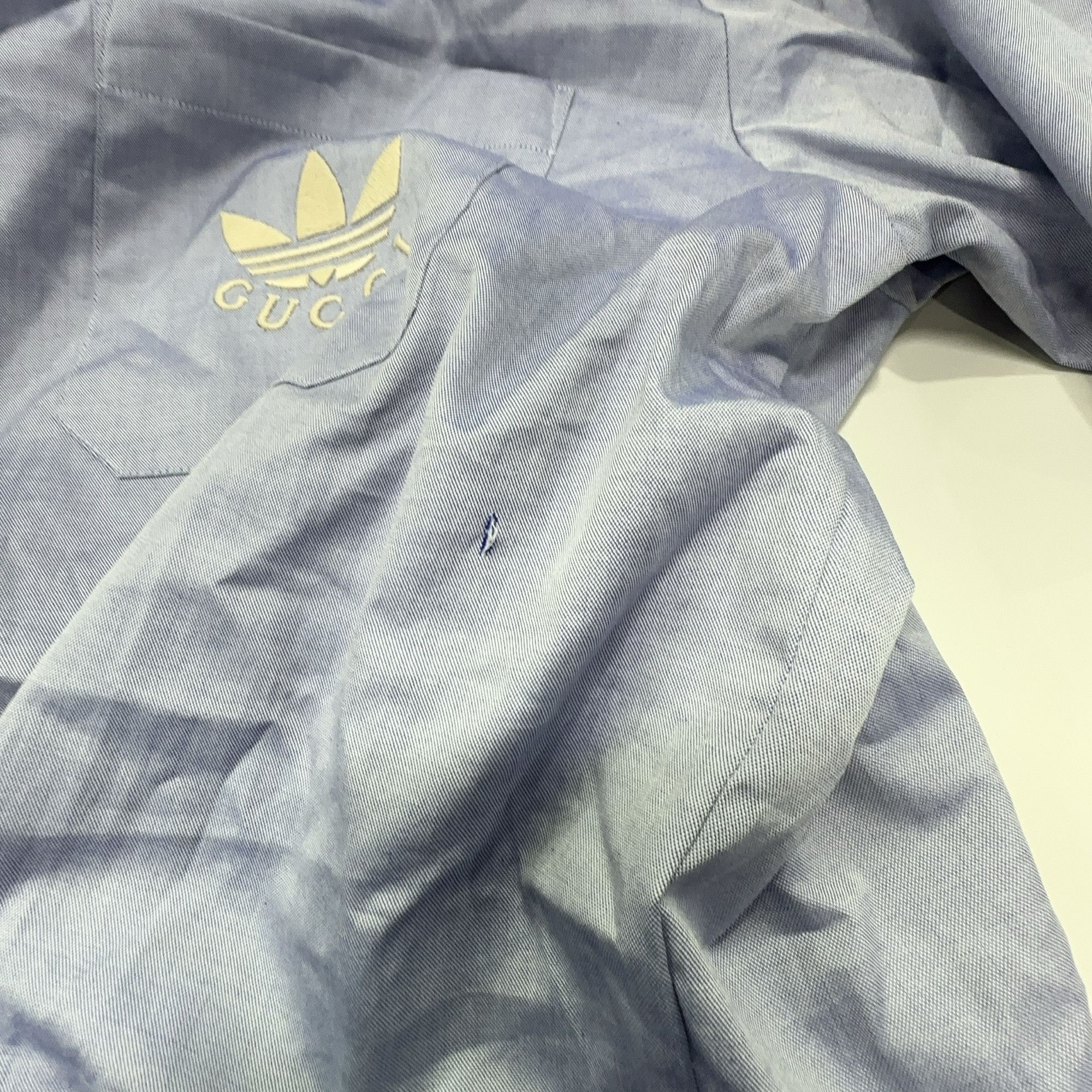 Gucci Gucci x Adidas Embroidered Short Sleeve Shirt 50 Size US M / EU 48-50 / 2 - 8 Thumbnail