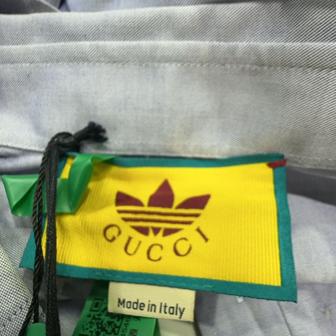 Gucci Gucci x Adidas Embroidered Short Sleeve Shirt 50 Size US M / EU 48-50 / 2 - 4 Thumbnail