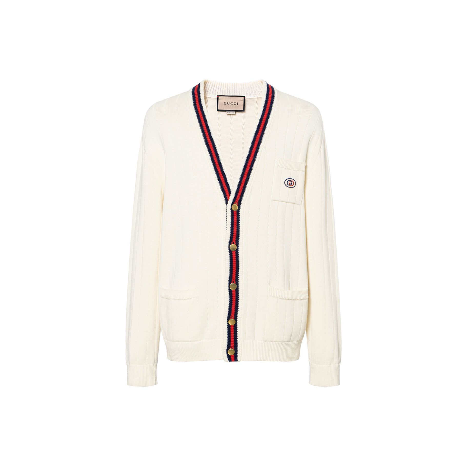 Gucci Gucci Web Stripe Knit Cardigan Size S Size US S / EU 44-46 / 1 - 2 Thumbnail
