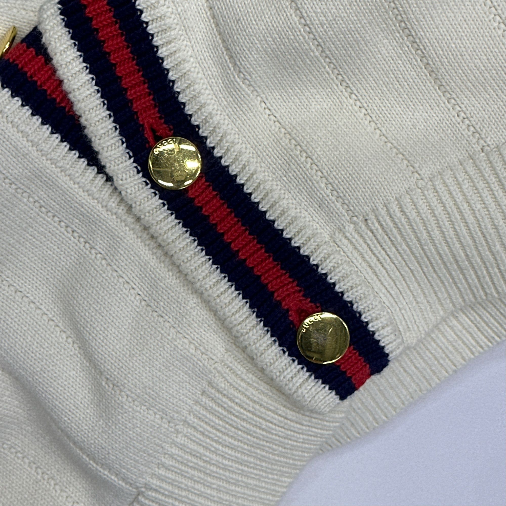 Gucci Gucci Web Stripe Knit Cardigan Size S Size US S / EU 44-46 / 1 - 6 Thumbnail