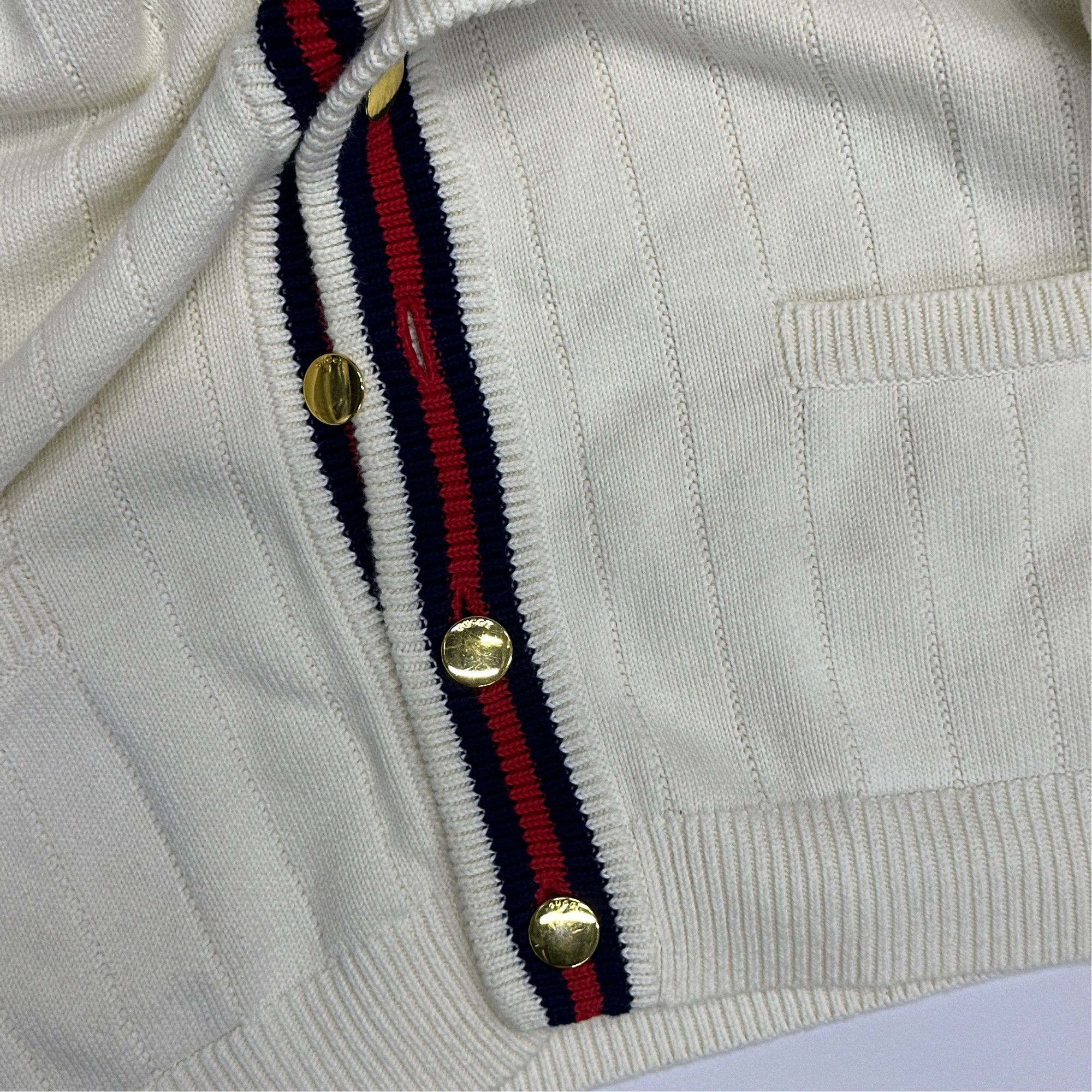 Gucci Gucci Web Stripe Knit Cardigan Size S Size US S / EU 44-46 / 1 - 7 Thumbnail