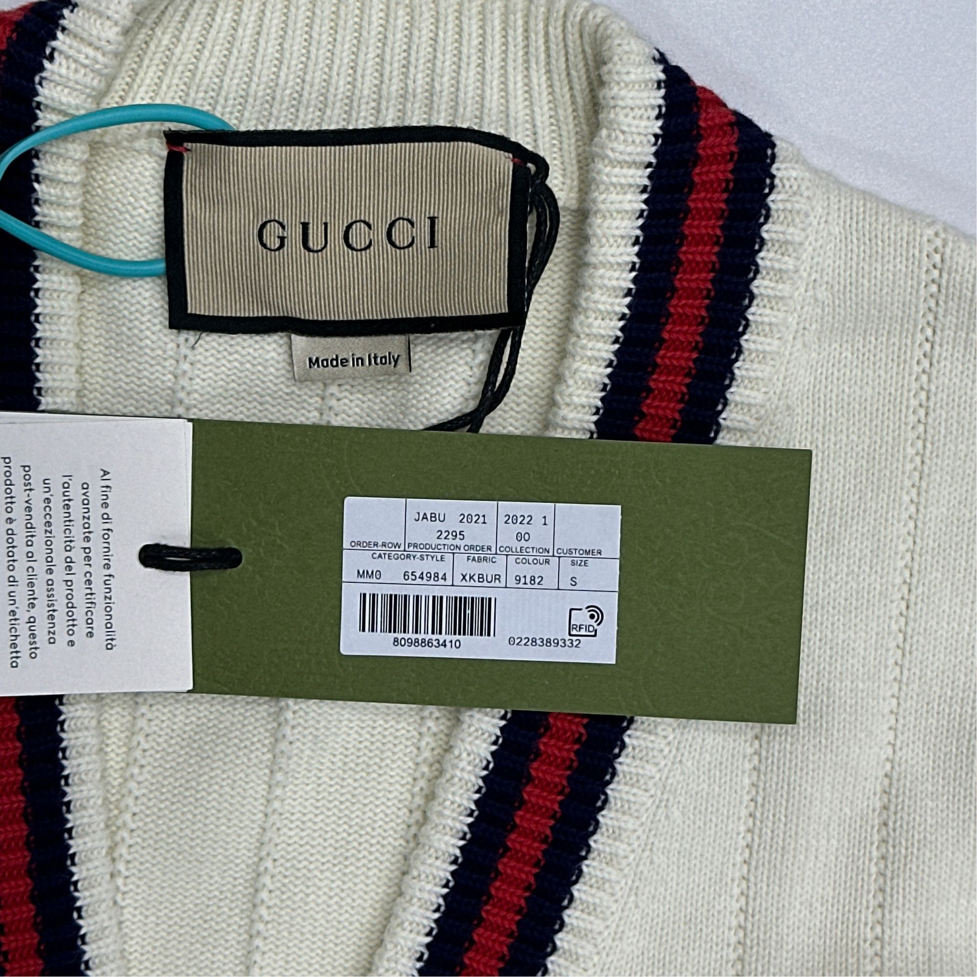 Gucci Gucci Web Stripe Knit Cardigan Size S Size US S / EU 44-46 / 1 - 3 Thumbnail