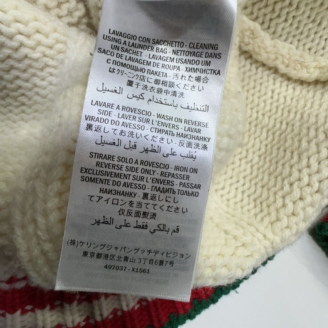 Gucci Gucci Cable Knit Web Stripe Cardigan L Size US L / EU 52-54 / 3 - 4 Thumbnail