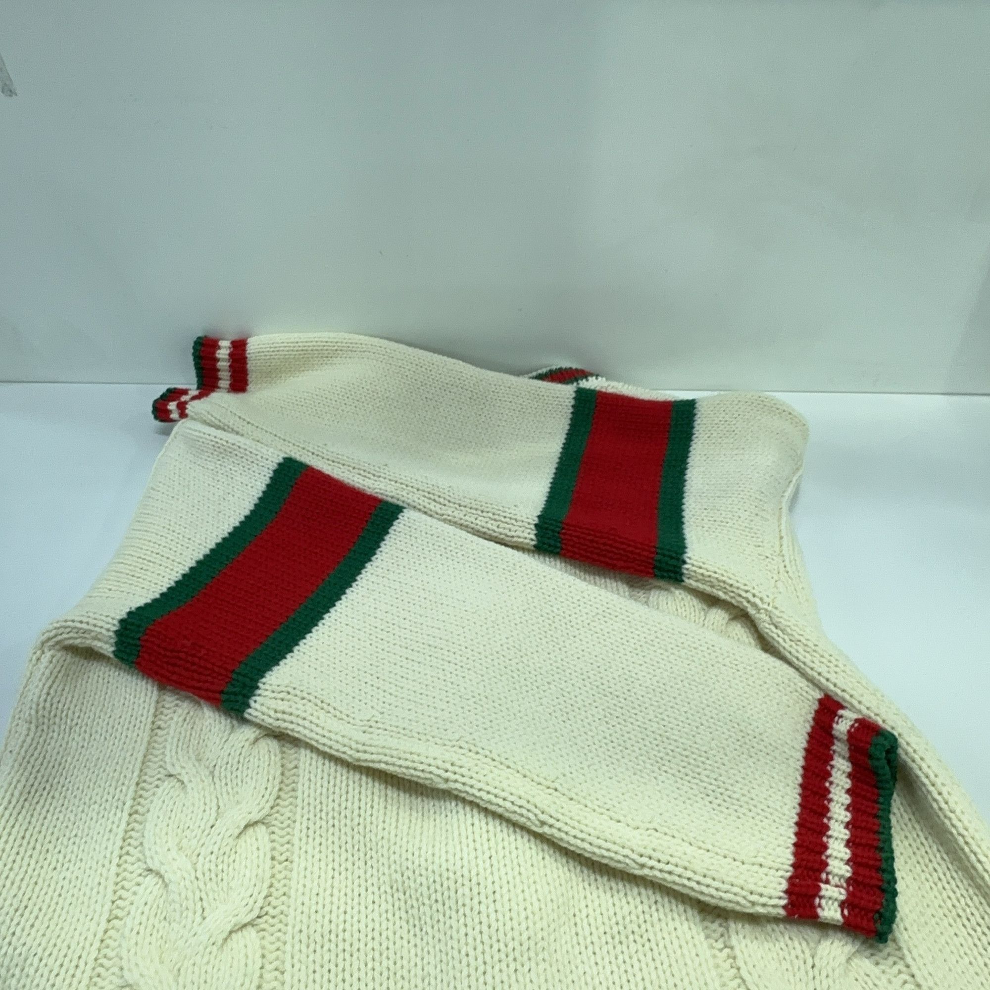Gucci Gucci Cable Knit Web Stripe Cardigan L Size US L / EU 52-54 / 3 - 14 Thumbnail