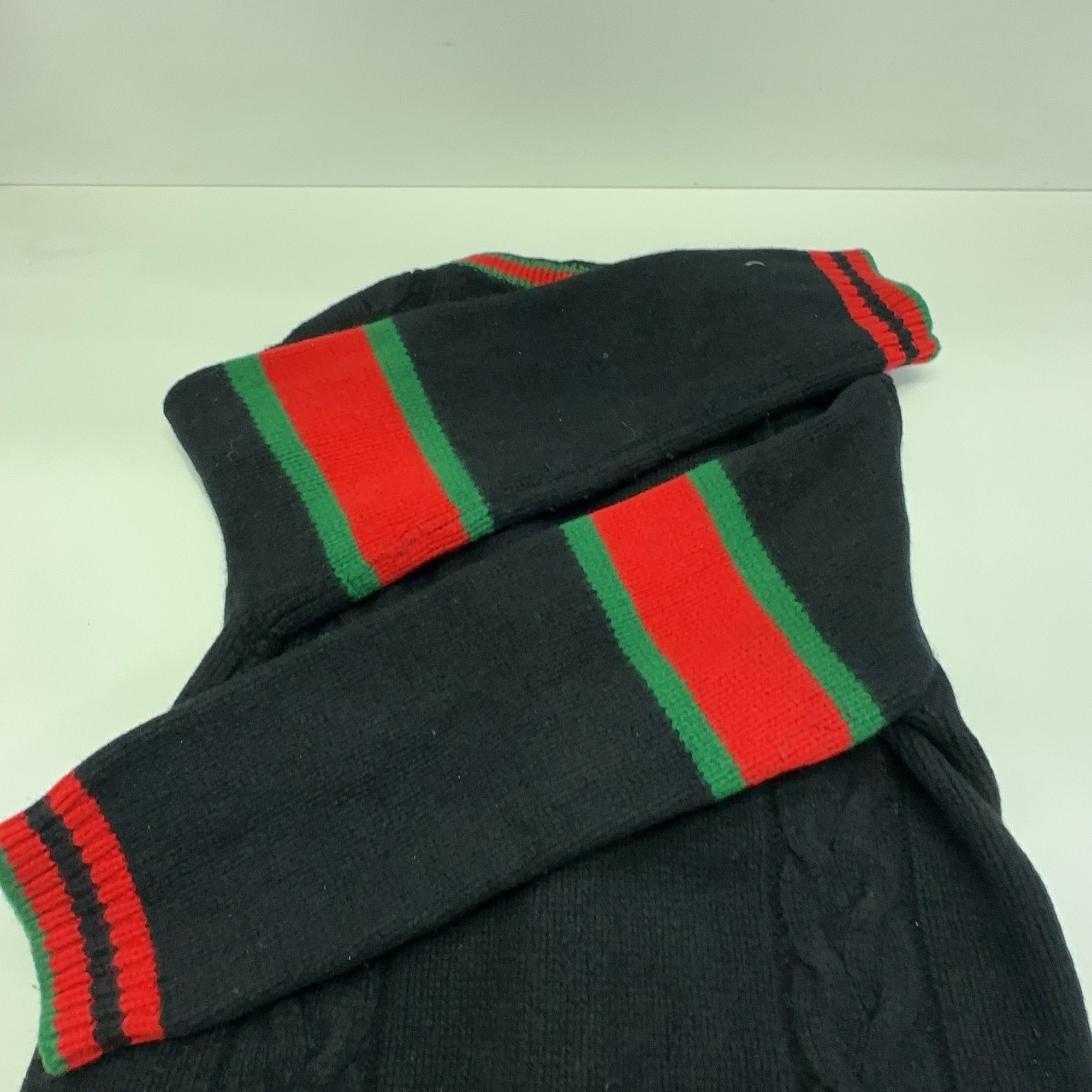 Gucci Gucci Web Stripe Cable Knit Cardigan US M Size US M / EU 48-50 / 2 - 15 Thumbnail