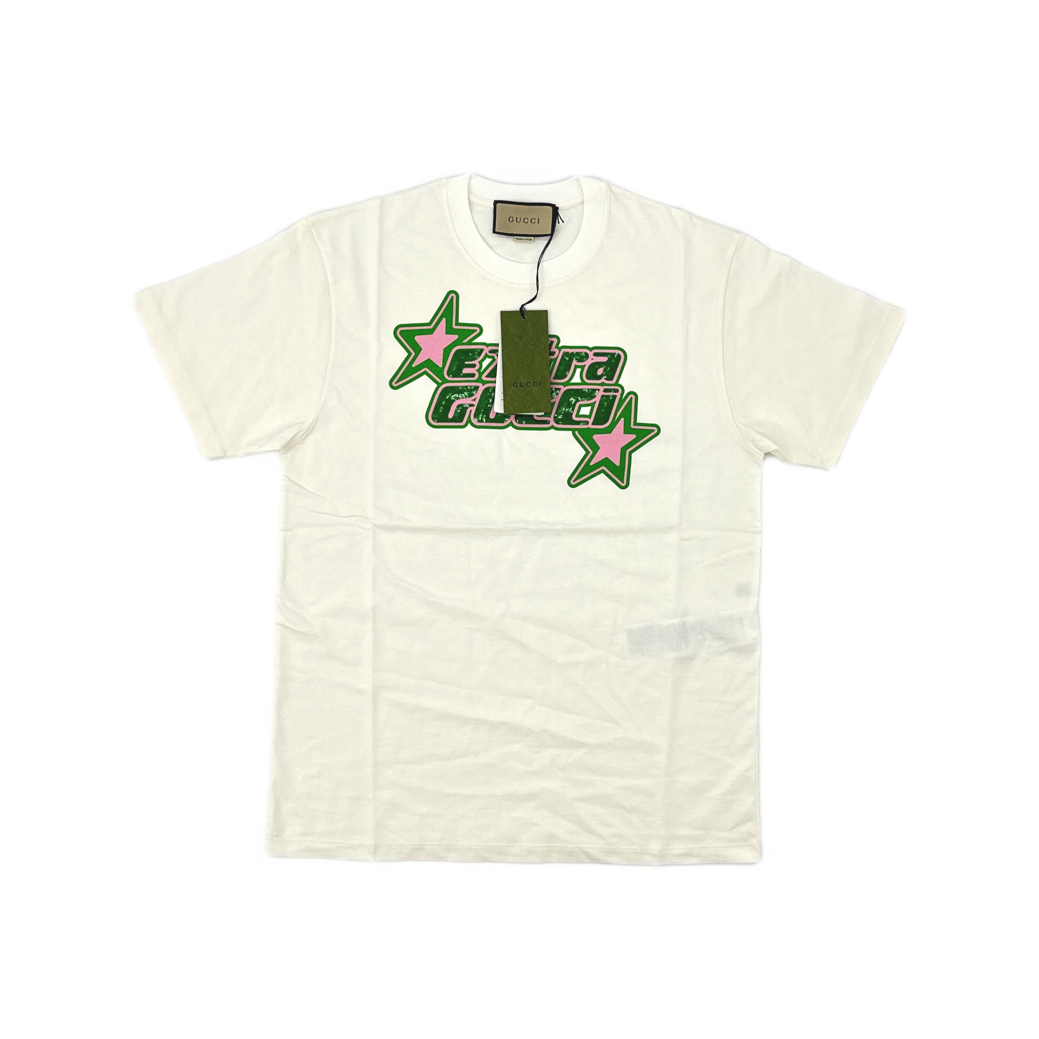 Gucci Gucci Sequin Embroidery Logo T-Shirt XS Size XS / US 0-2 / IT 36-38 - 2 Thumbnail