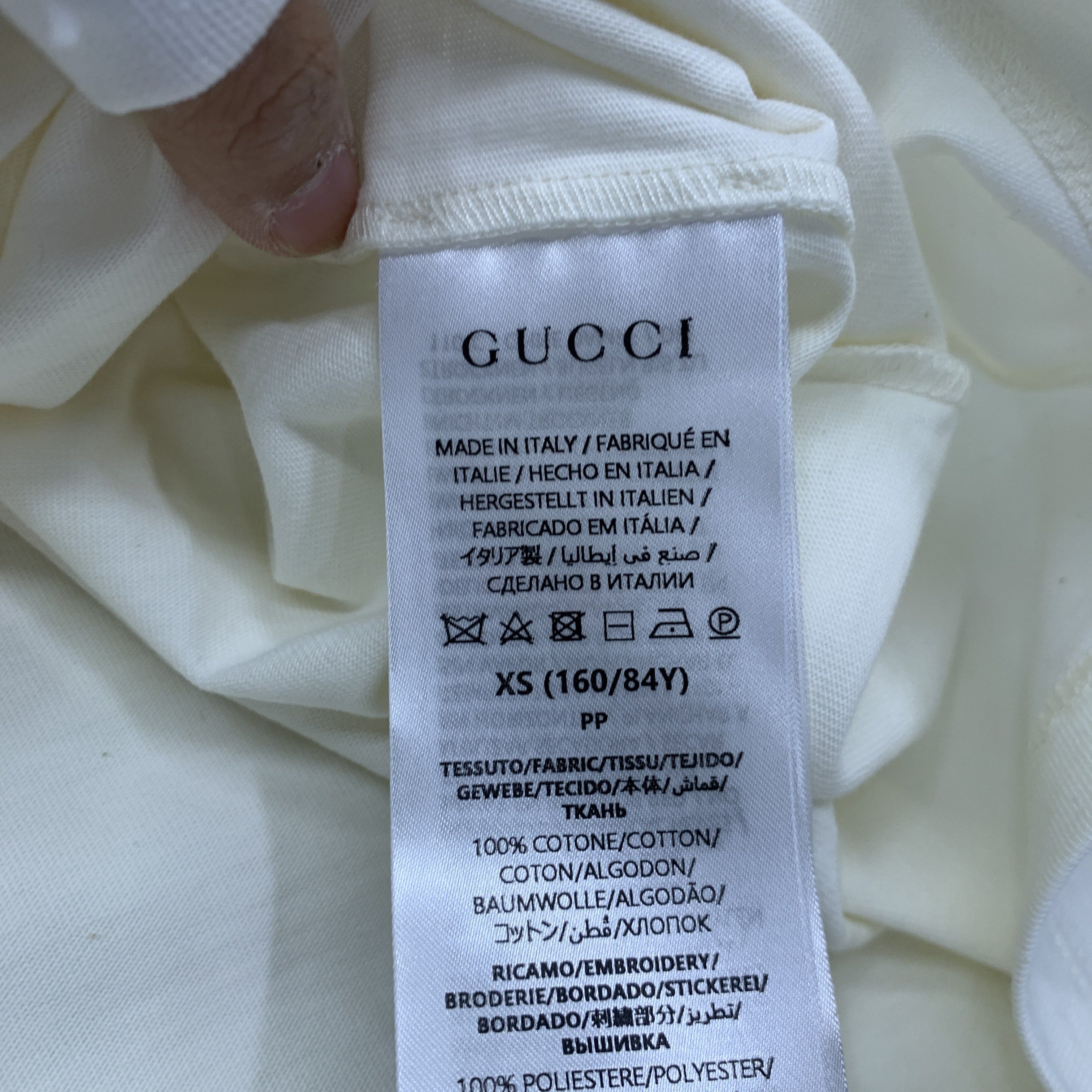 Gucci Gucci Sequin Embroidery Logo T-Shirt XS Size XS / US 0-2 / IT 36-38 - 6 Thumbnail