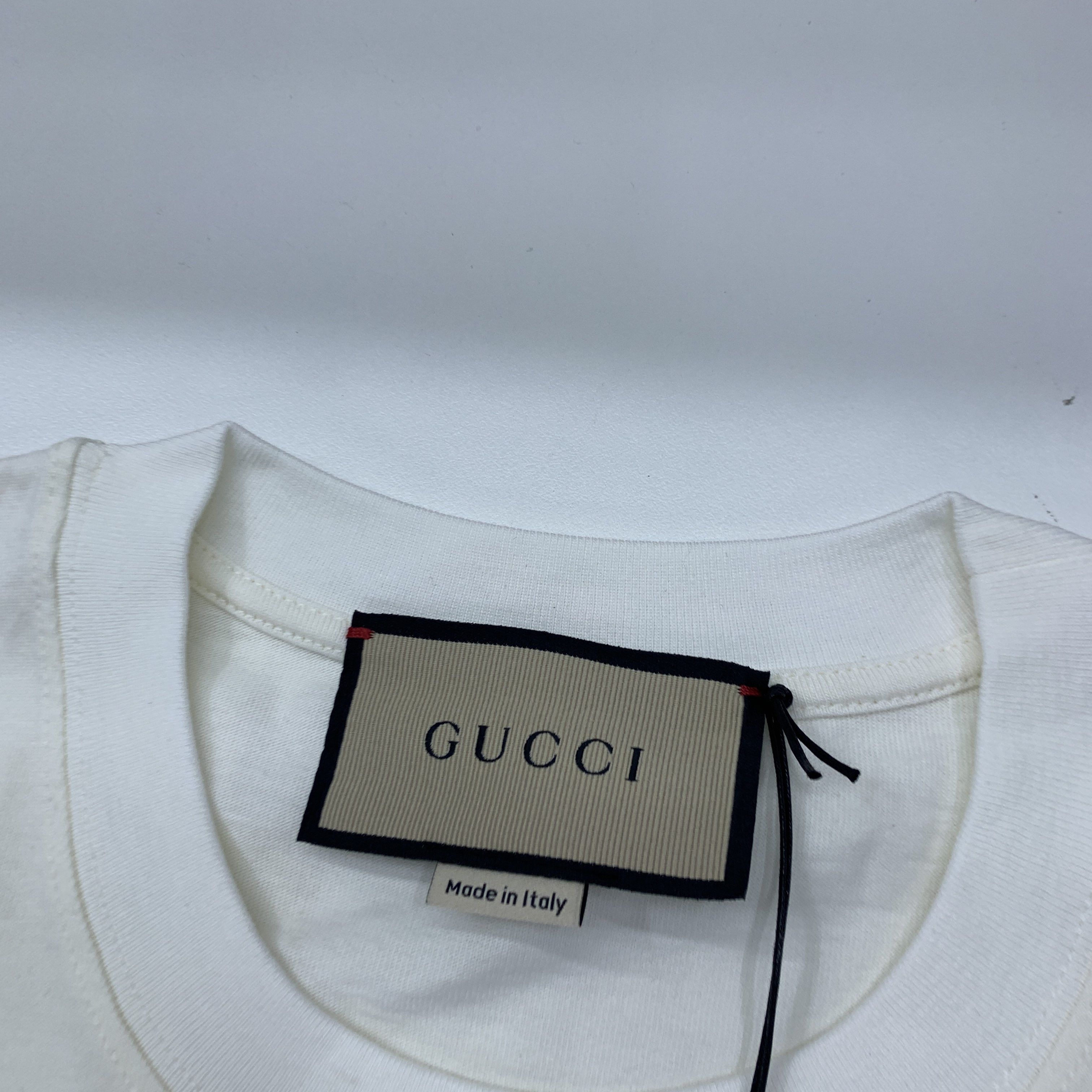 Gucci Gucci Sequin Embroidery Logo T-Shirt XS Size XS / US 0-2 / IT 36-38 - 4 Thumbnail