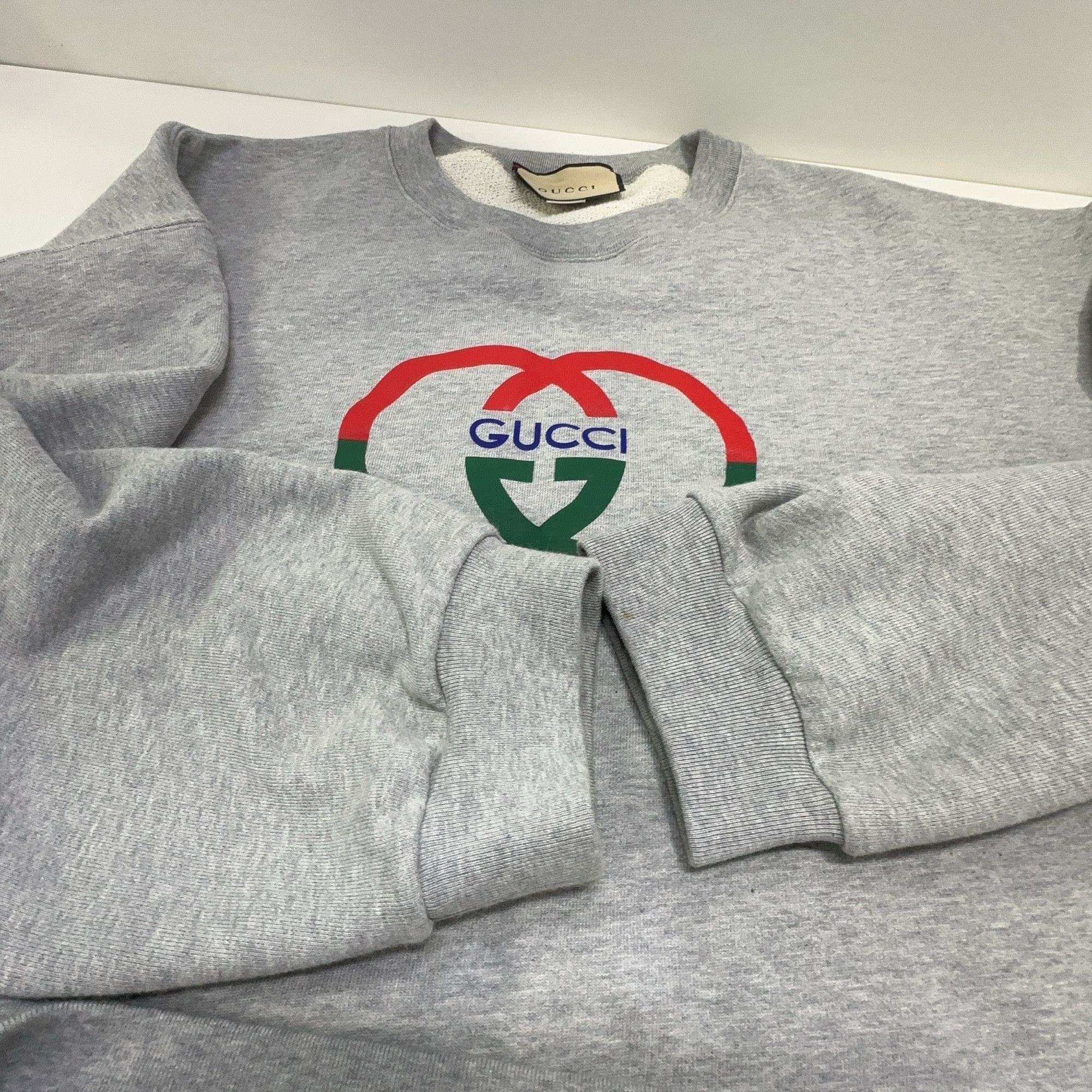 Gucci Gucci Interlocking G Logo Sweatshirt Gray XL Size US XL / EU 56 / 4 - 8 Thumbnail