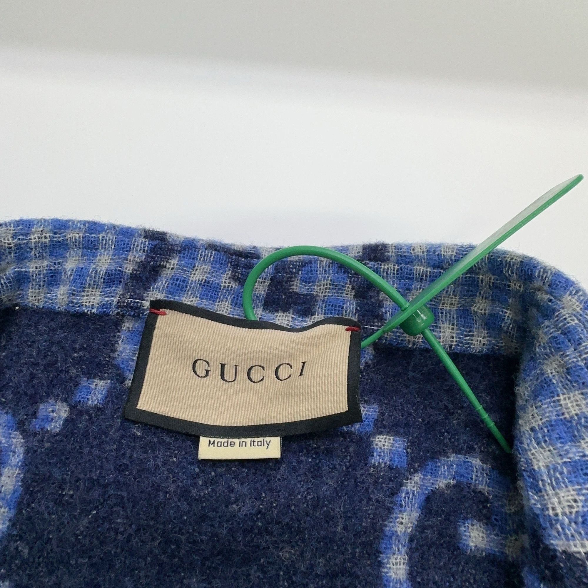 Gucci Gucci GG Monogram Plaid Wool Shirt Size 50 Size US M / EU 48-50 / 2 - 6 Thumbnail