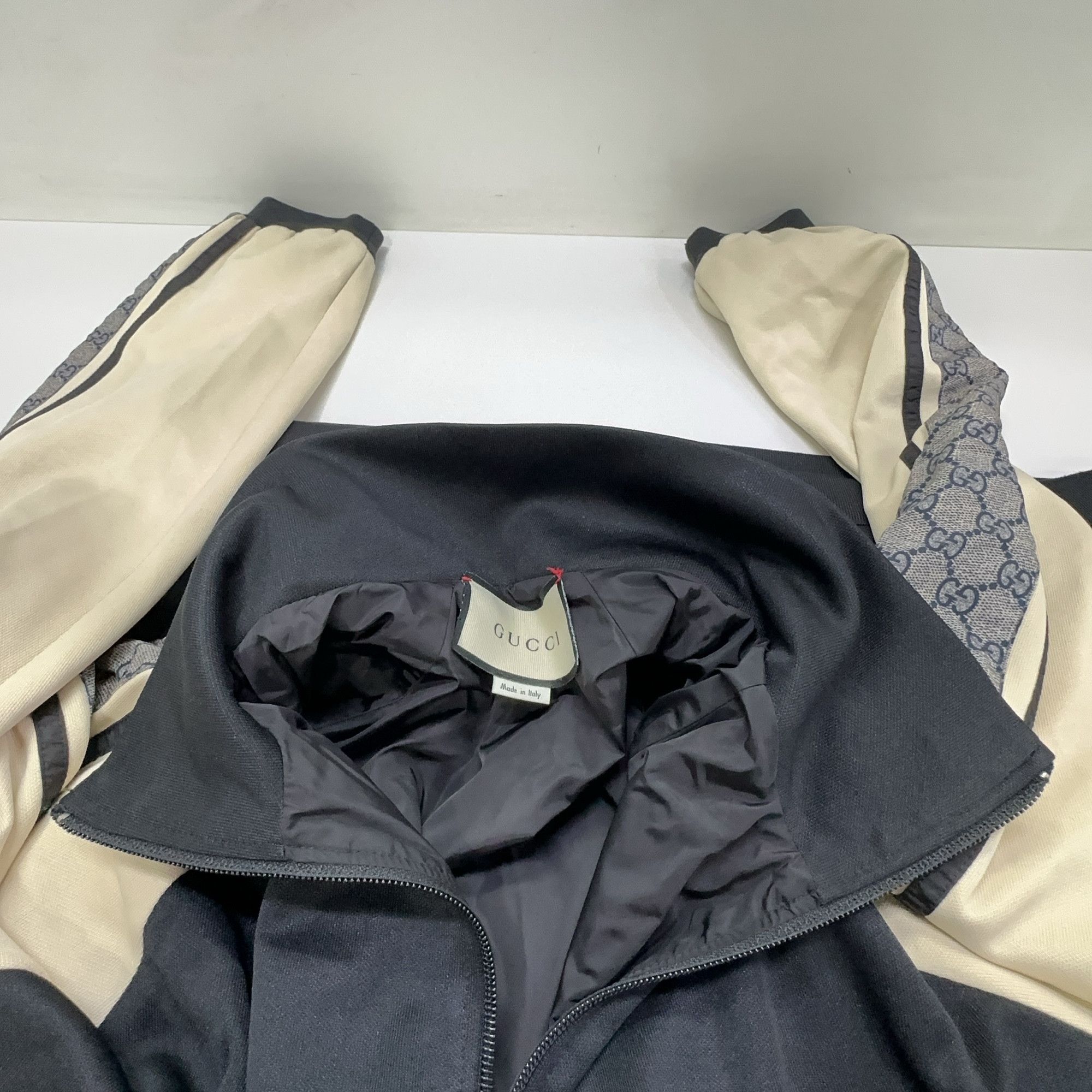Gucci Gucci GG Monogram Stripe Track Jacket L Size US L / EU 52-54 / 3 - 10 Thumbnail