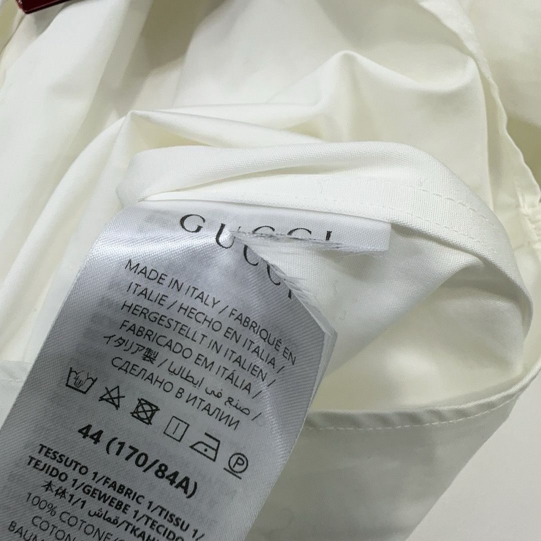Gucci Gucci Lido Solid Point Collar Shirt Size 44 Size US S / EU 44-46 / 1 - 5 Thumbnail