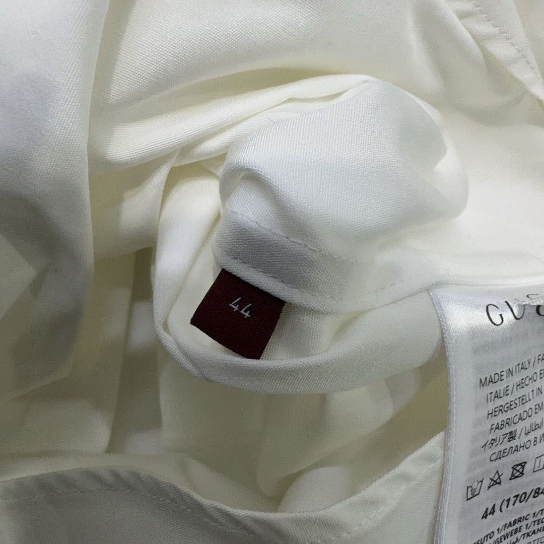 Gucci Gucci Lido Solid Point Collar Shirt Size 44 Size US S / EU 44-46 / 1 - 6 Thumbnail