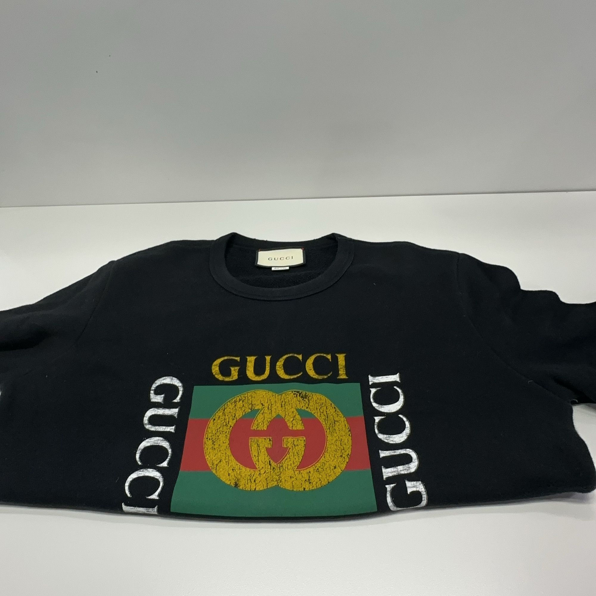 Gucci Gucci Logo Print Crewneck Sweatshirt Size M Size US M / EU 48-50 / 2 - 8 Thumbnail
